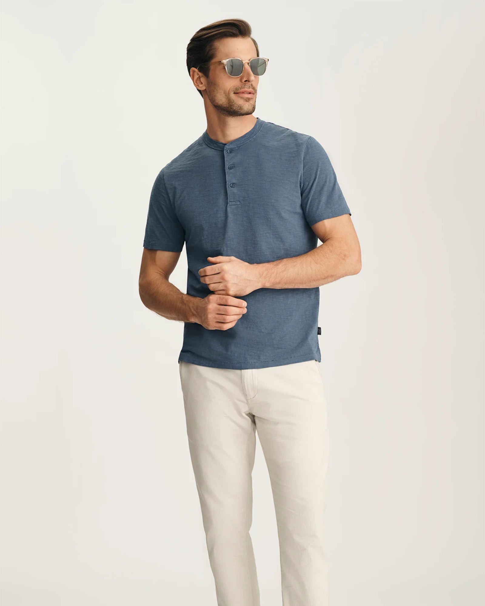 34 Heritage Slub Short Sleeve Henley