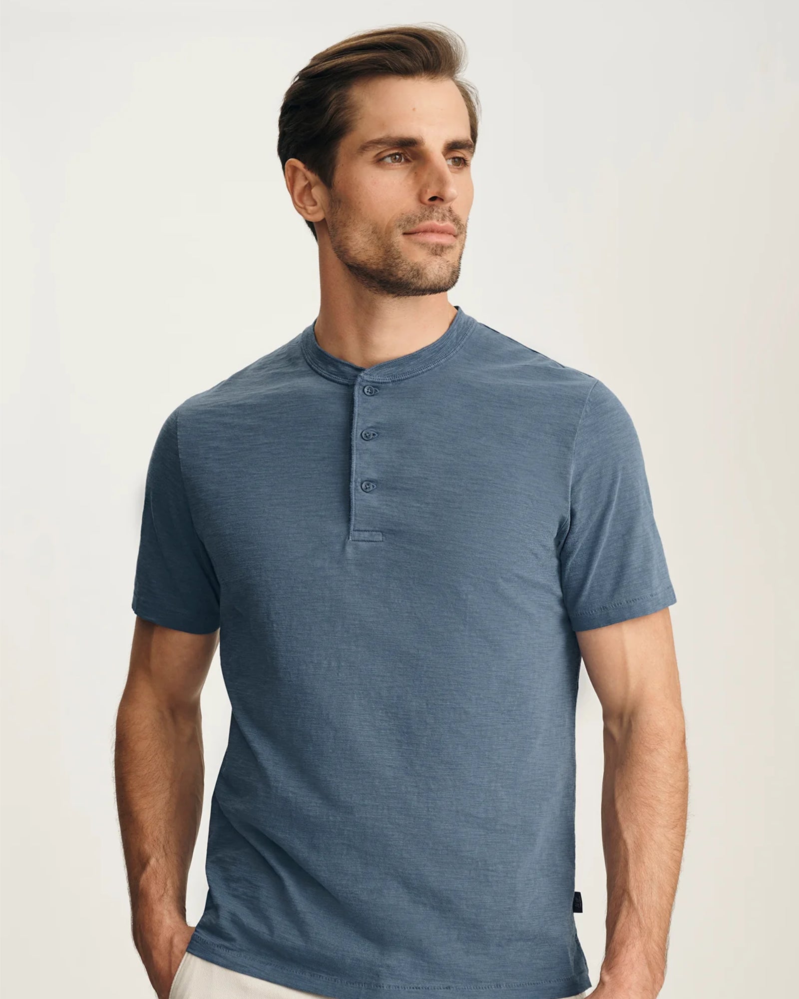 34 Heritage Slub Short Sleeve Henley
