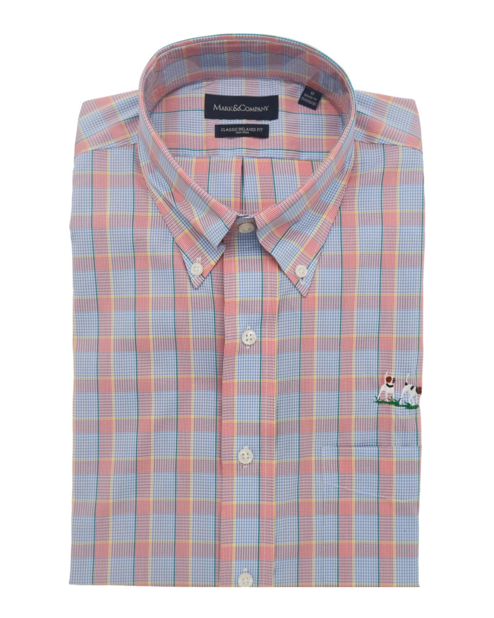 Private Label Sport Shirt - Rickey Peach Plaid