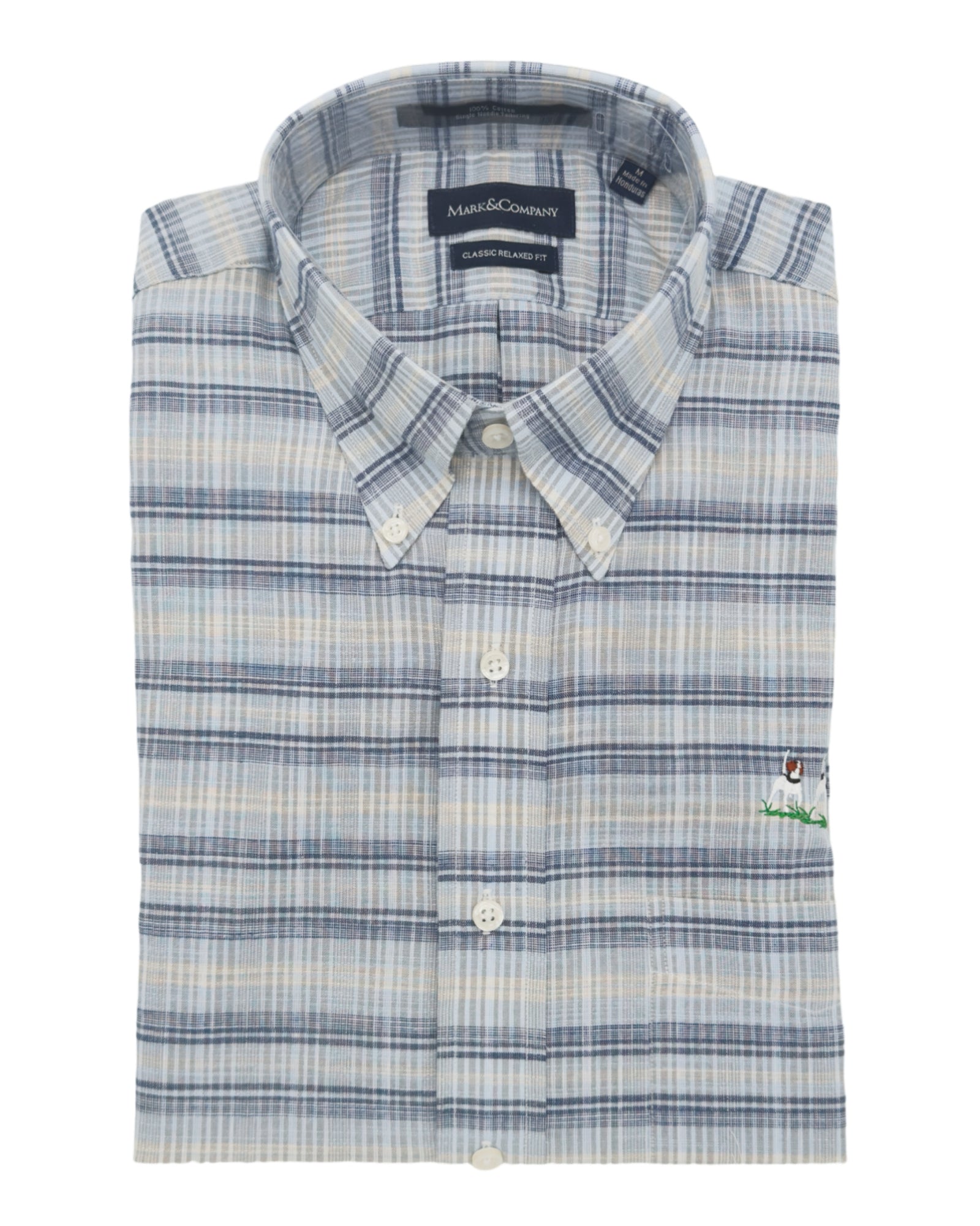 Private Label Sport Shirt - Jeff Horizontal Blue