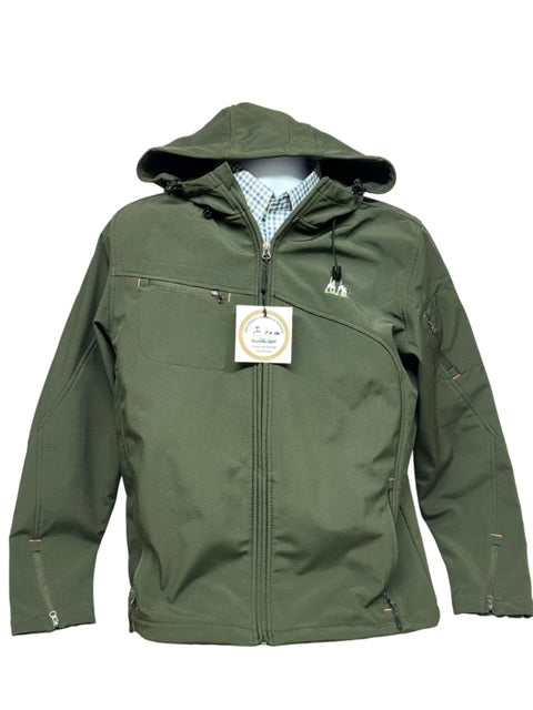 Private Label Weatherproof Soft Shell Jacket - Olive