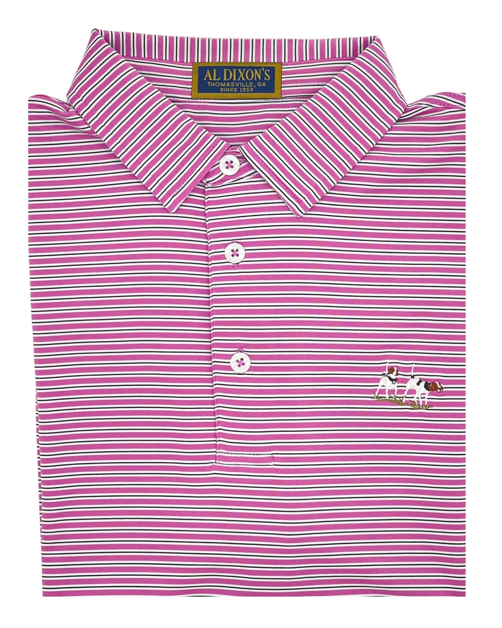 Al Dixon Performance Polo - Crocus Stripe
