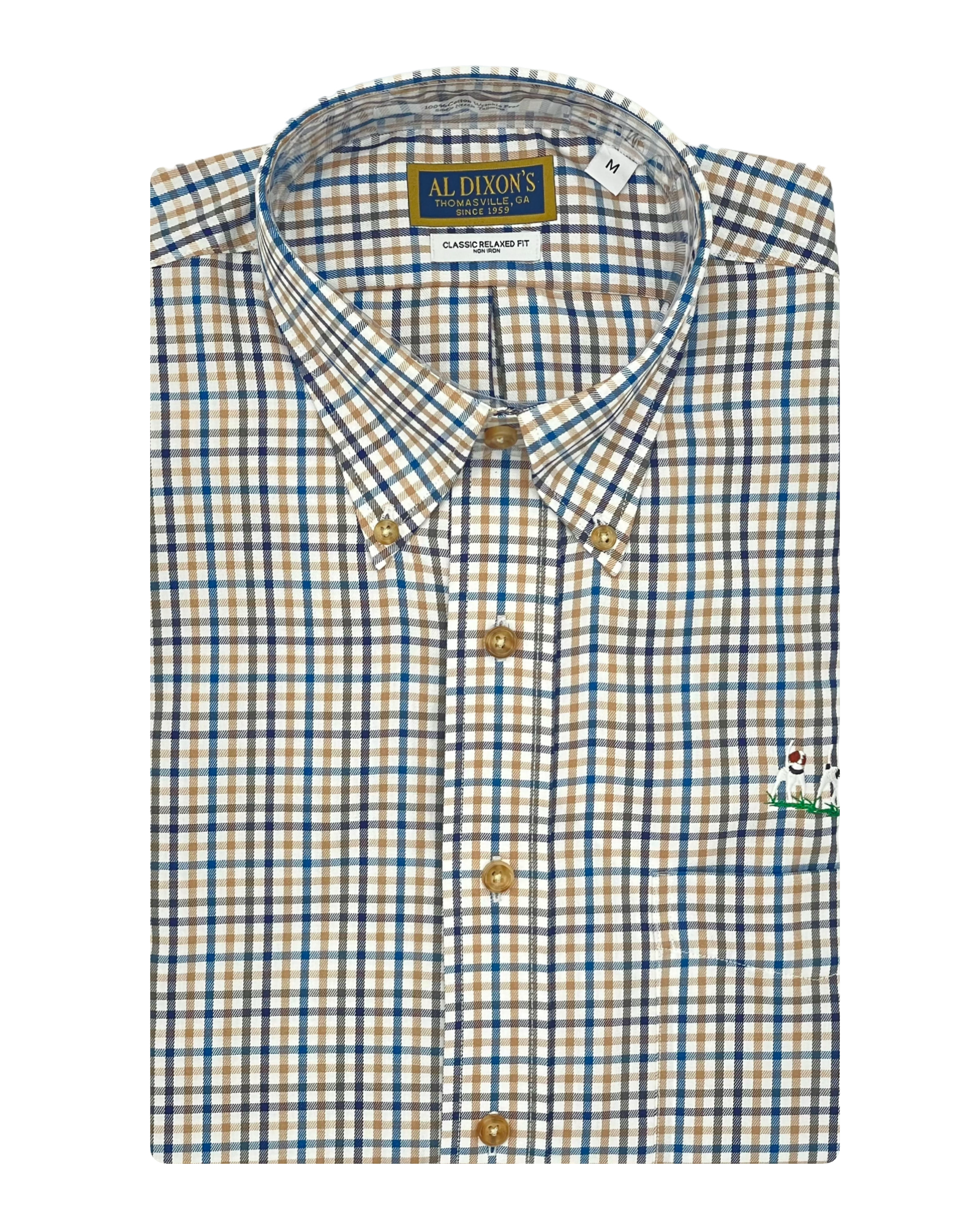 Private Label Sport Shirt - Blue/Yellow Check