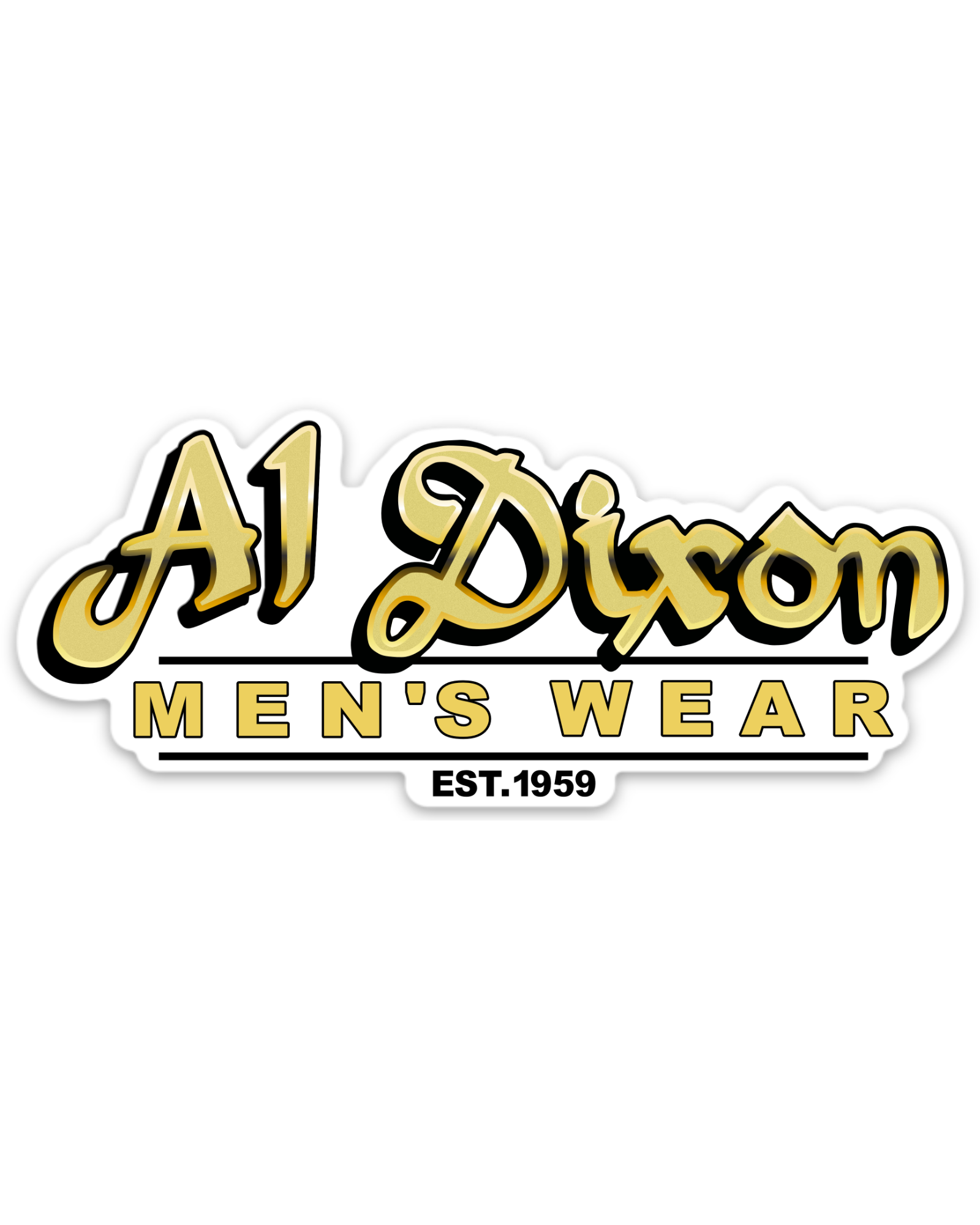 Al Dixon Men's Wear Sticker