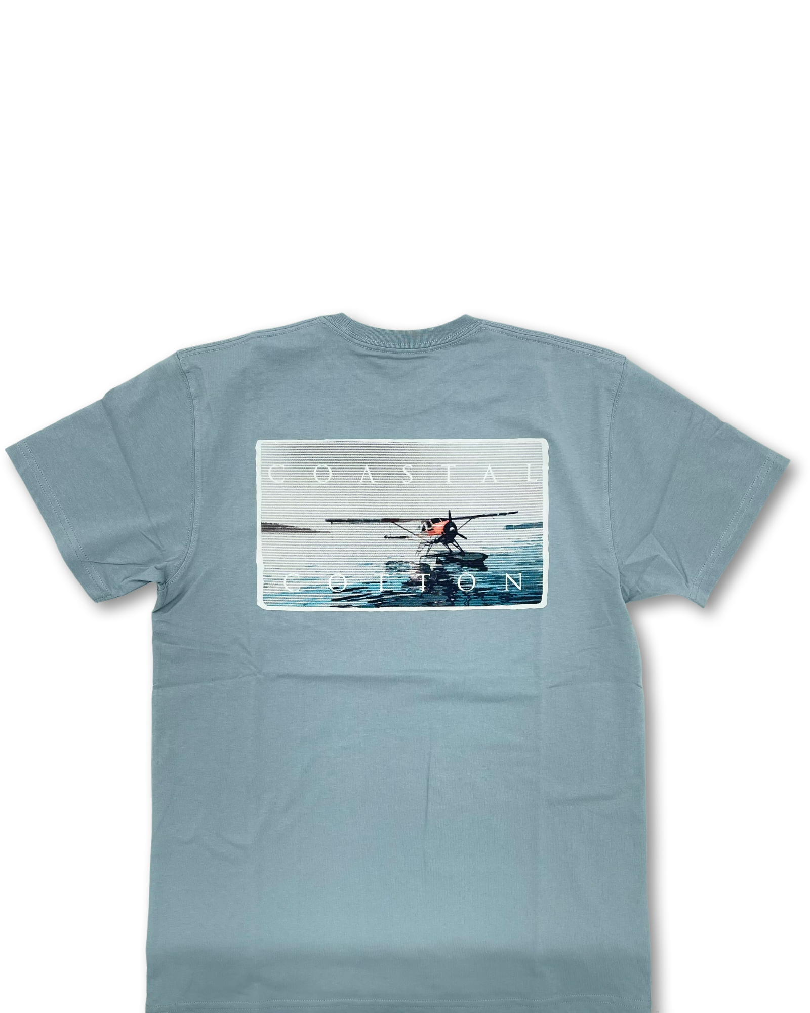 Coastal Cotton T-Shirt - Blue Fog