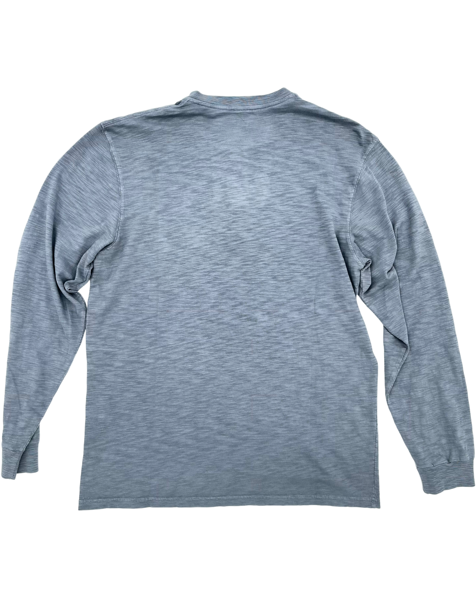 Coastal Cotton- Long Sleeve Henley- Aluminum