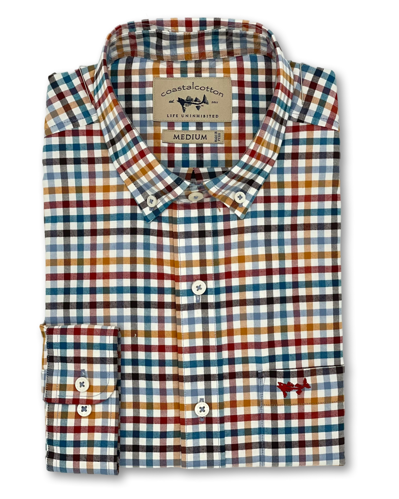 Coastal Cotton Sport Shirt - Harvest Gingham