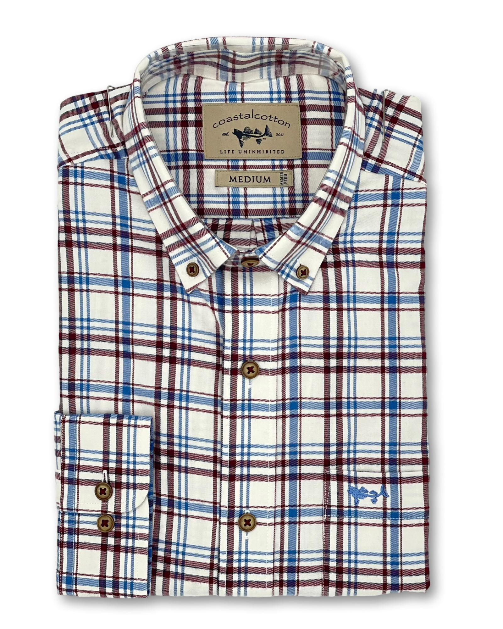 Coastal Cotton Sport Shirt - Surf Twill