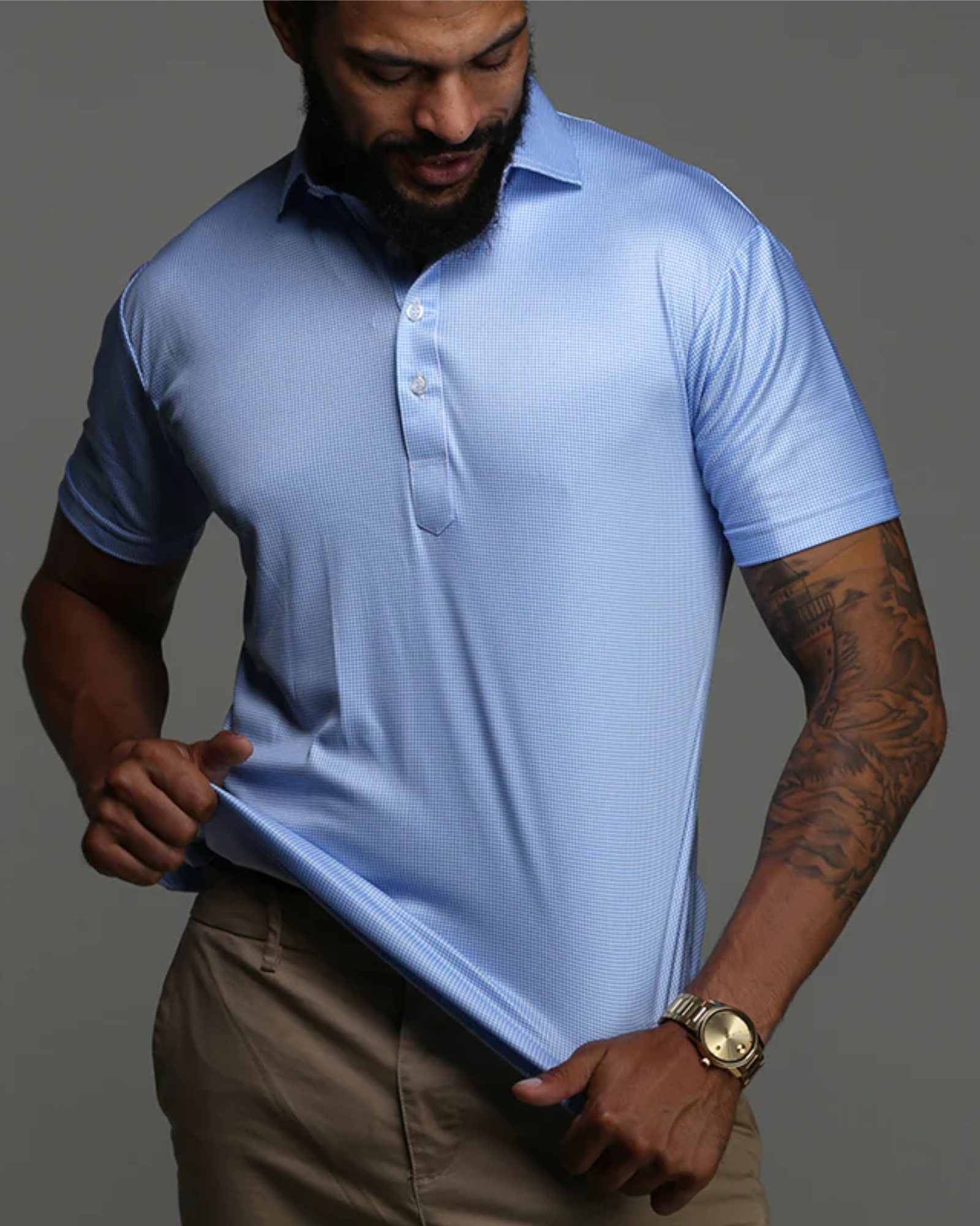 Collars & Co - Blue Houndstooth