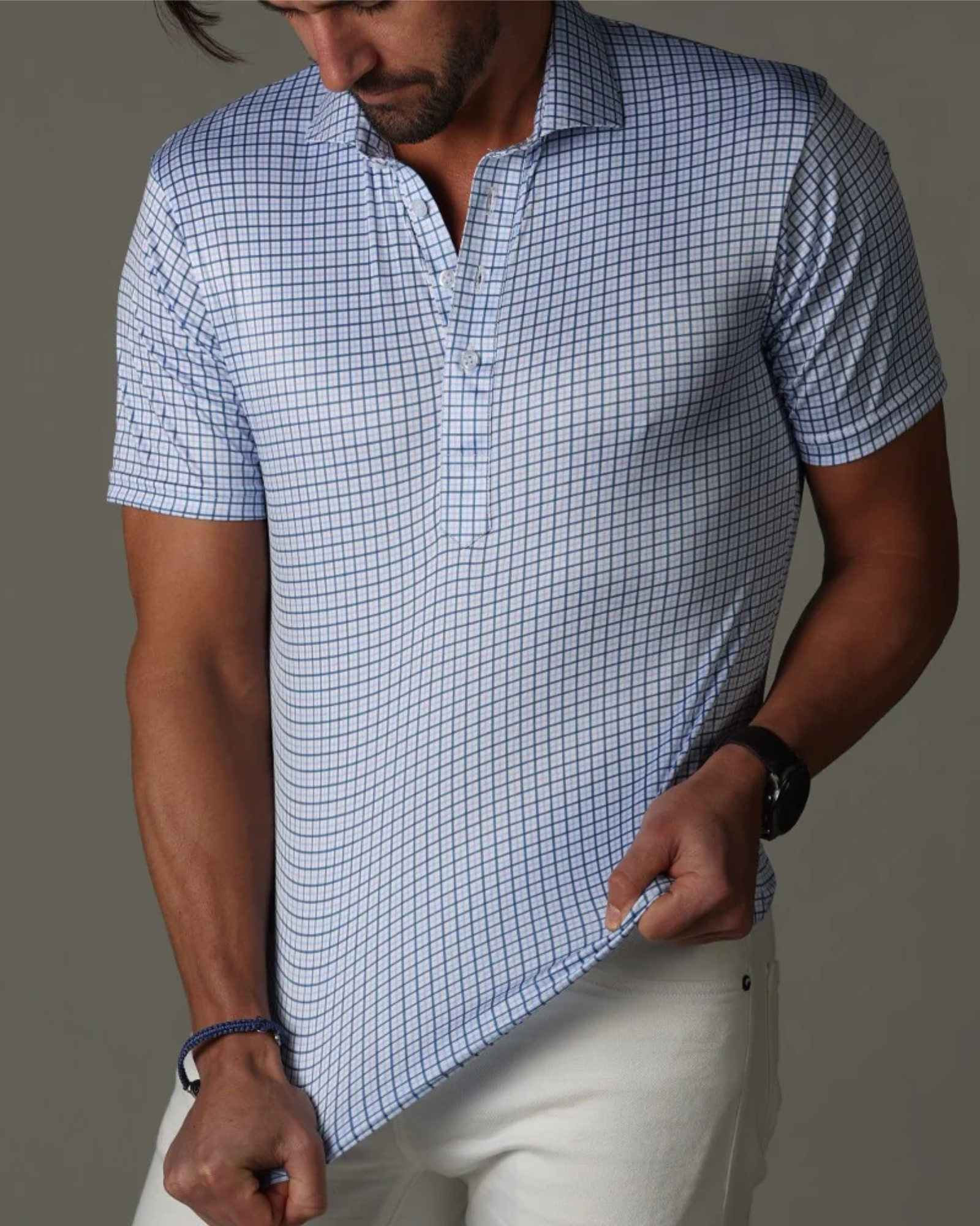 Collars & Co - Blue Tattersall