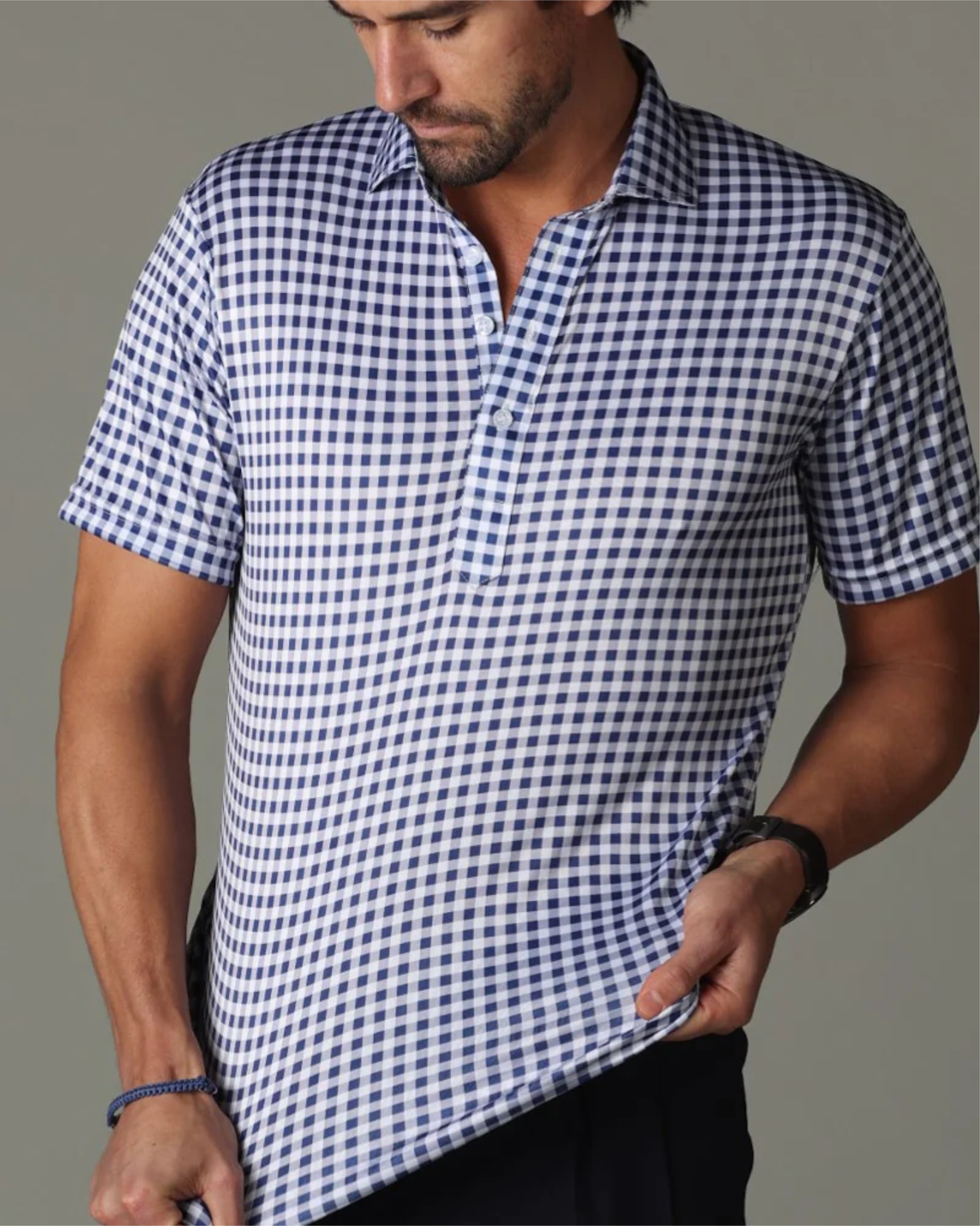 Collars & Co - Navy Gingham