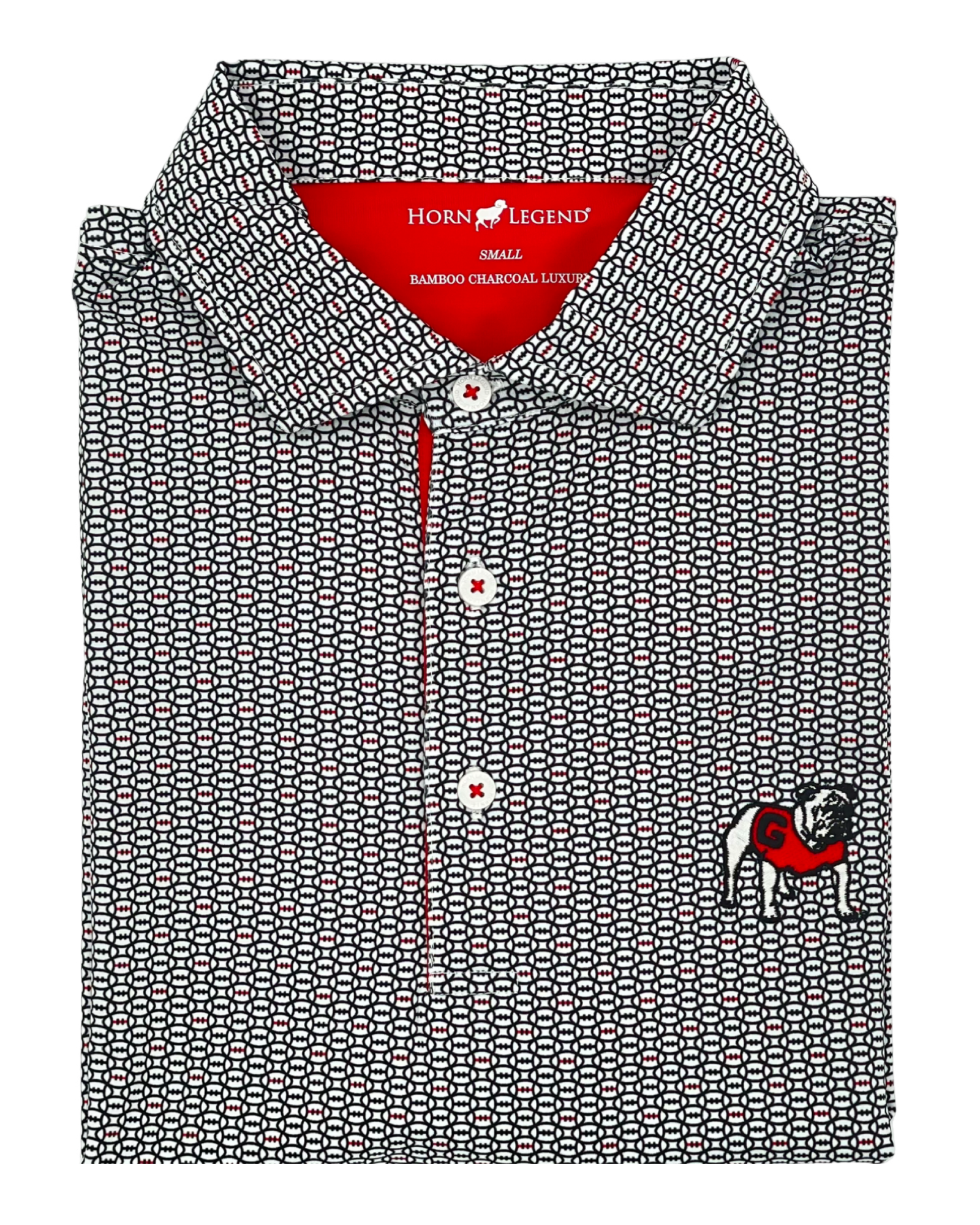 Collegiate UGA Polo - White/Black/Red