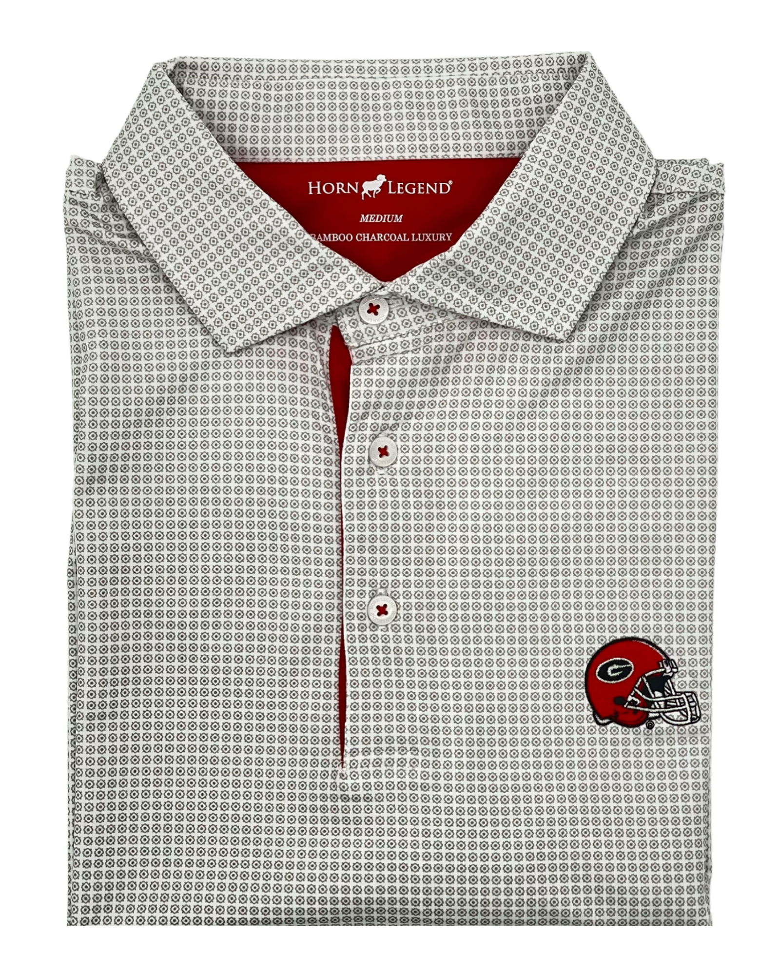Collegiate UGA Polo - White/Grey/Red