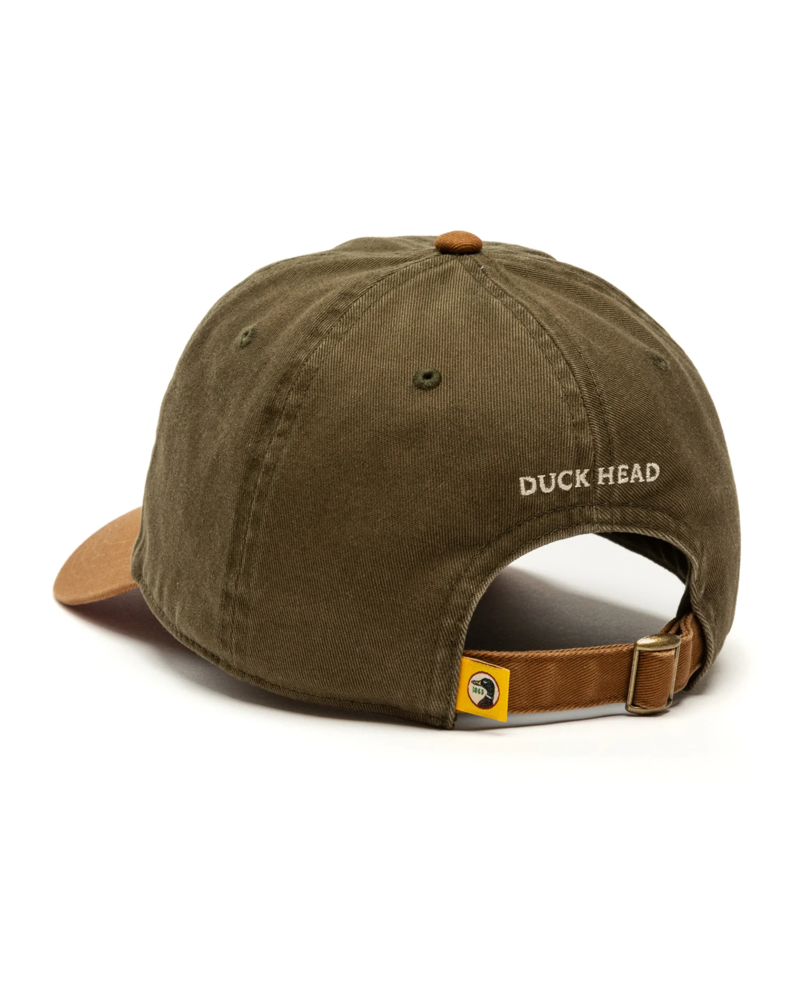 Duck Head Circle Patch Twill Hat - Dark Olive