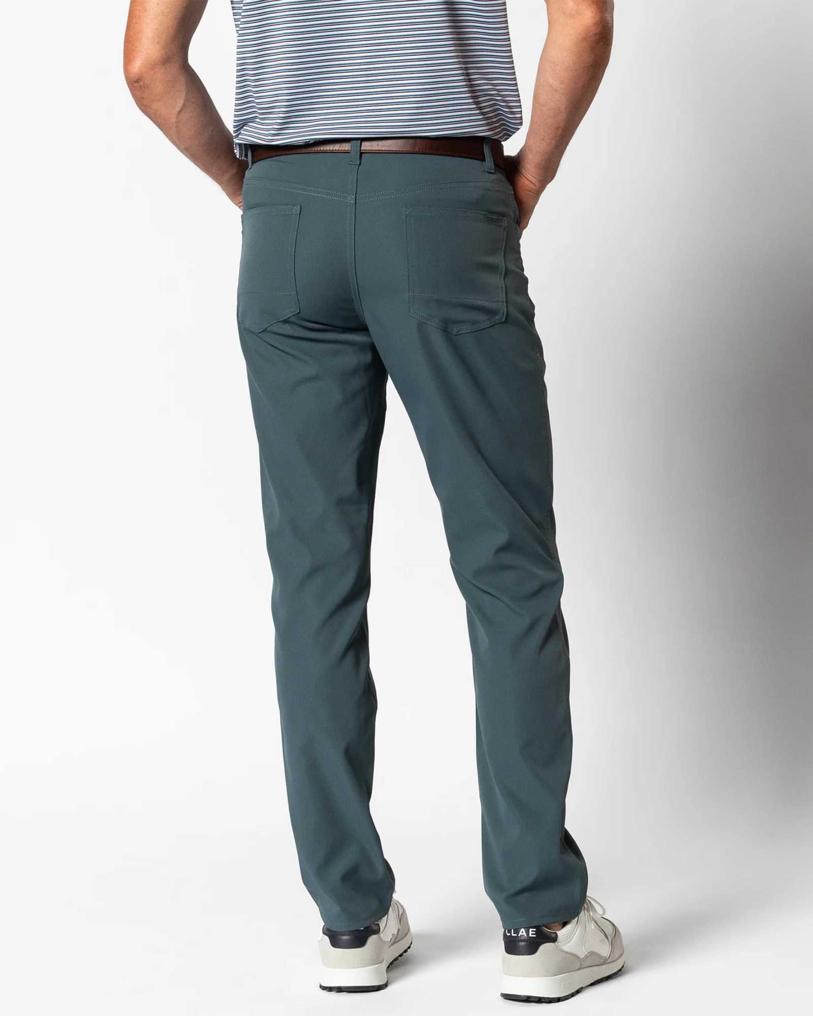 Duck Head Long Drive Performance 5 Pocket Pant - Graphite Blue