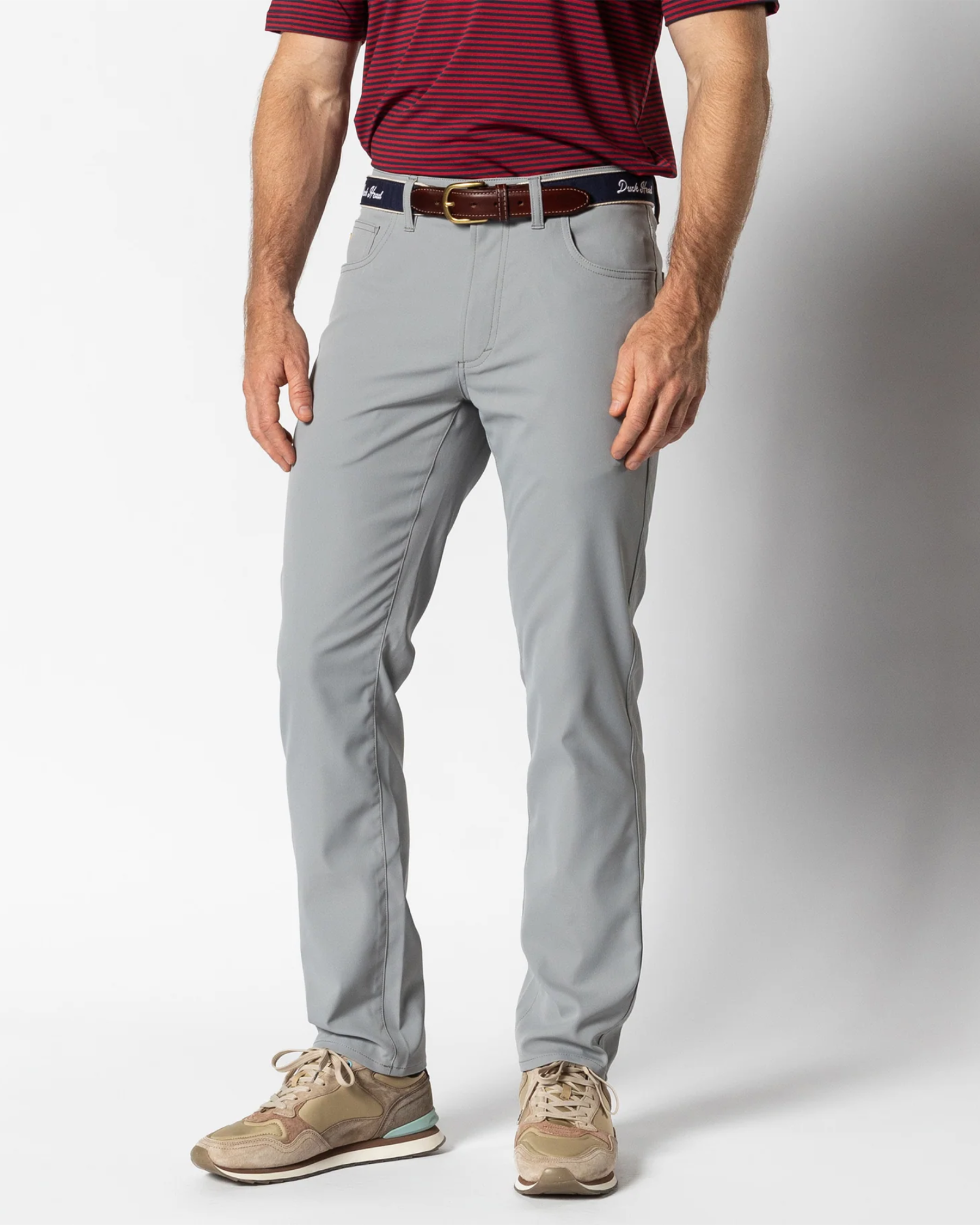 Duck Head Long Drive Performance 5 Pocket Pant - Ultimate Grey