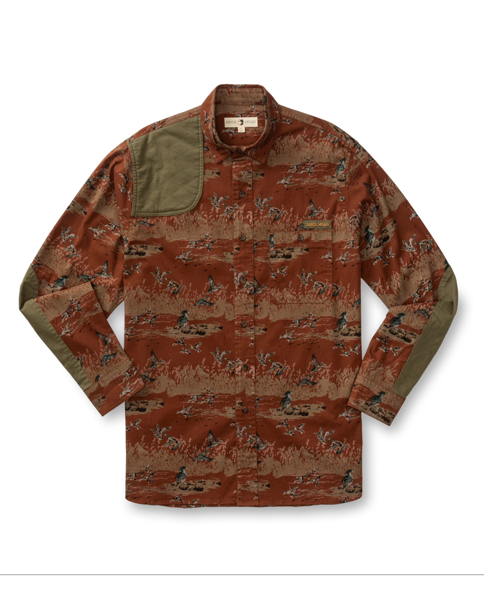 Duck Head Woodland Shooting Shirt - Saddle Brown