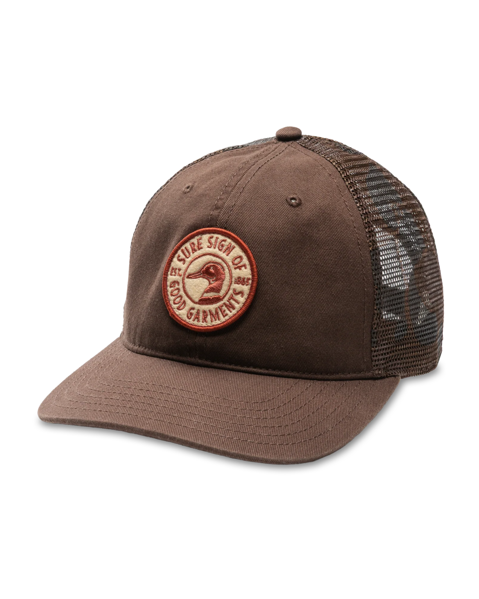 Duck Head Trucker Hat with Camo Mesh