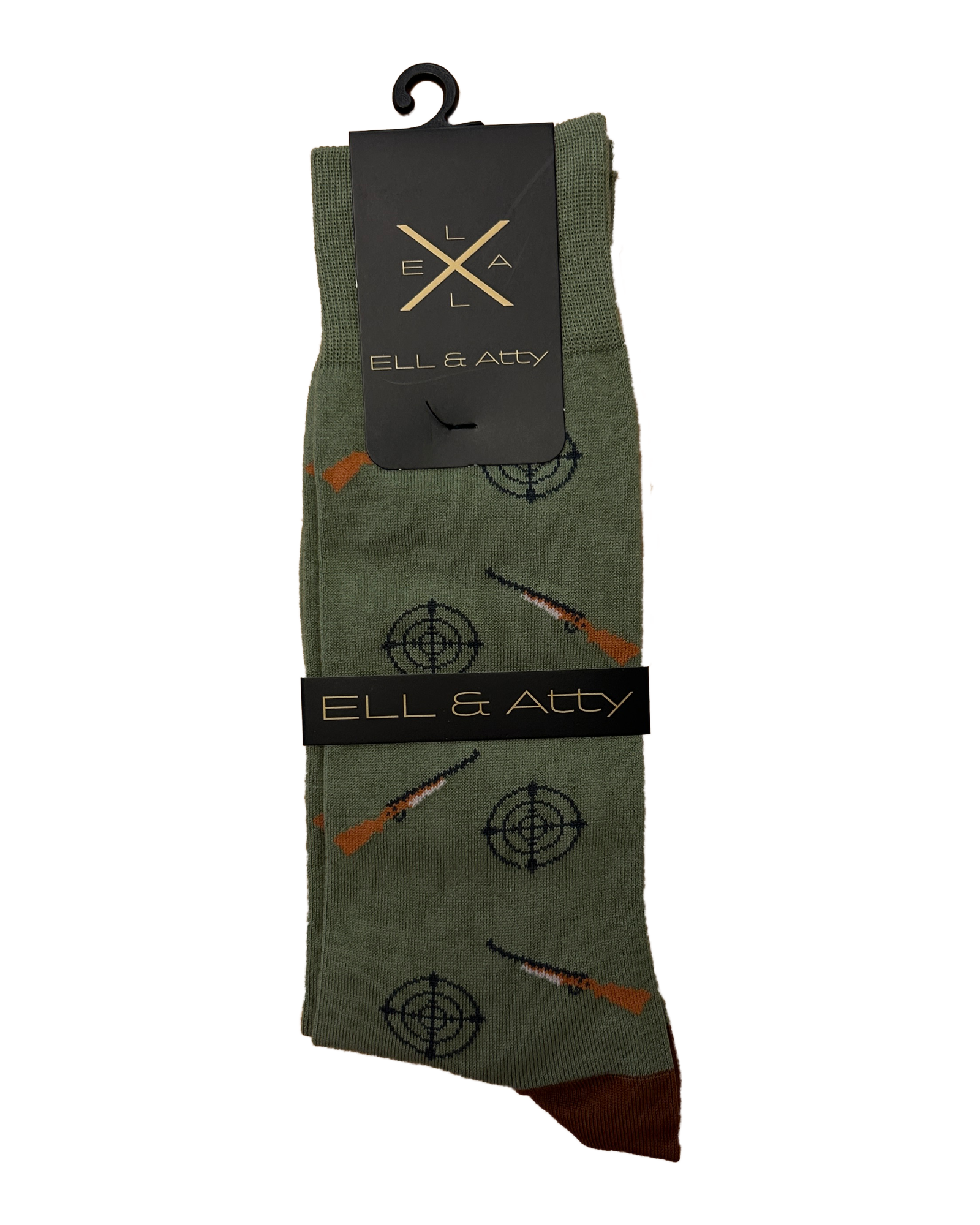 Ell & Atty Socks- Rifles - Olive
