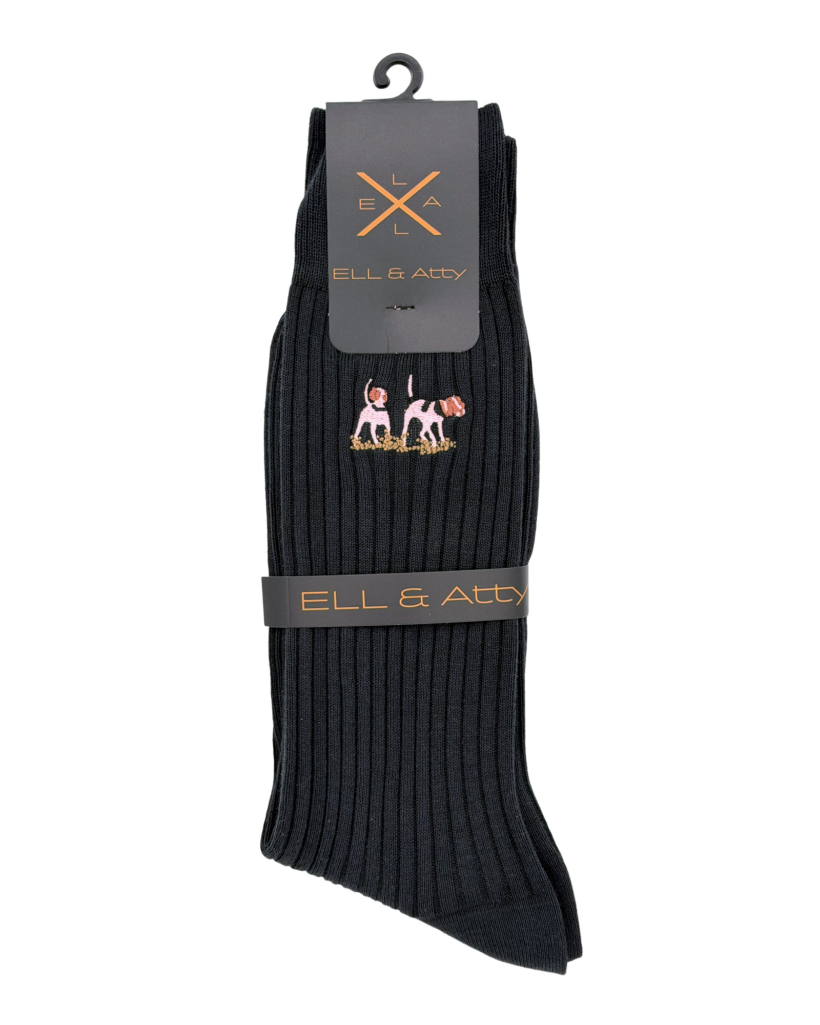 Private Label Dress Socks - Single Dog Logo