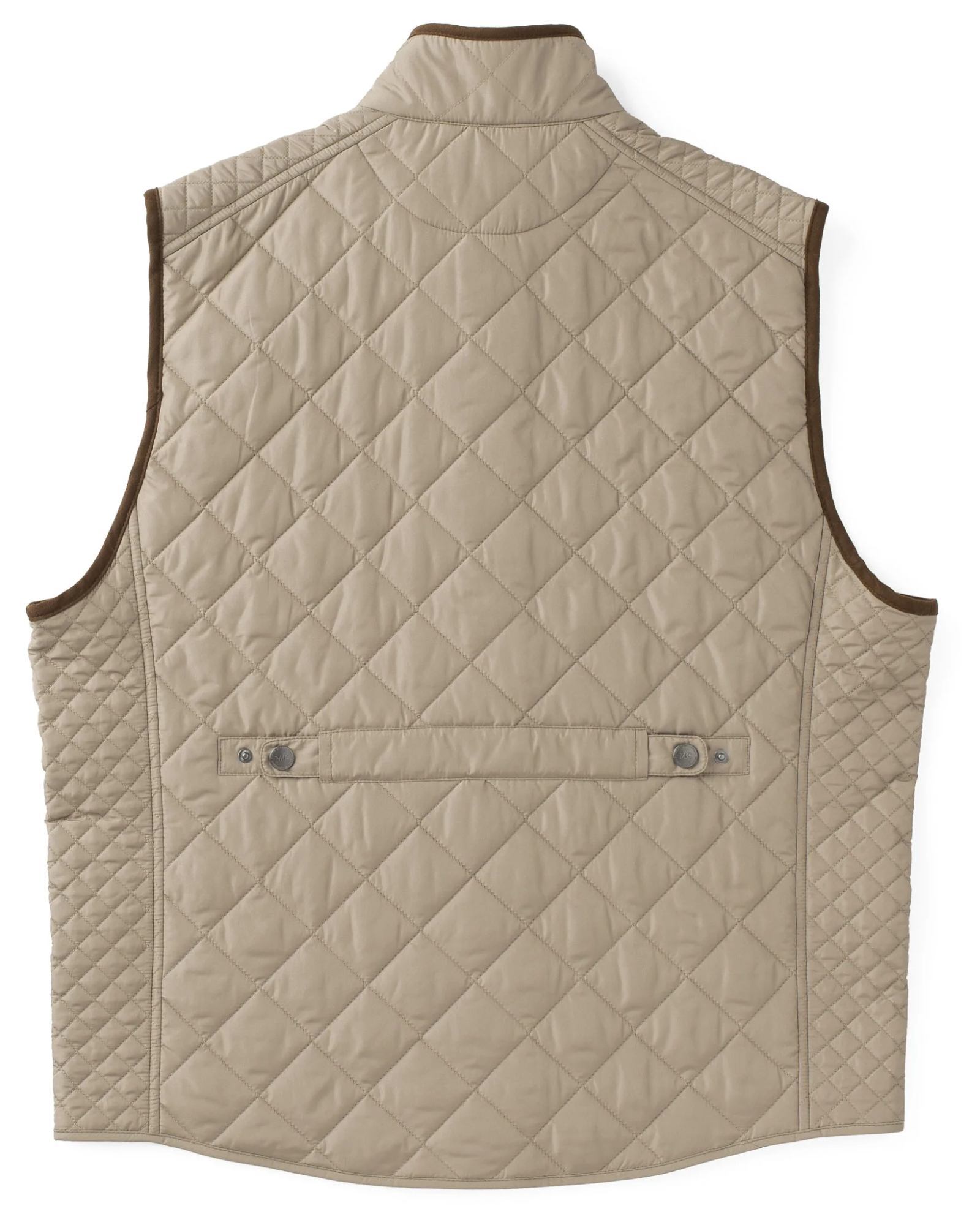 Greenville Diamond Quilted Nylon Vest - Dark Khaki