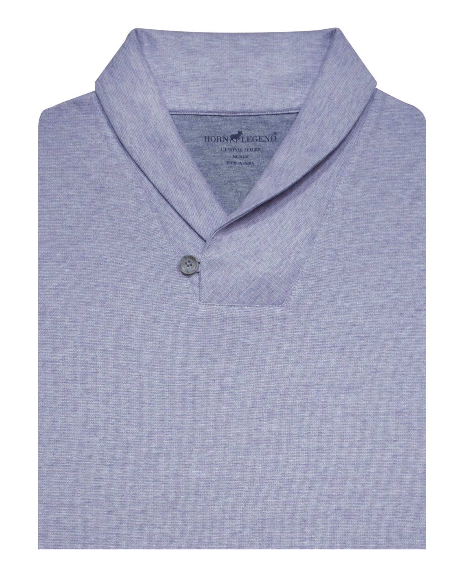 Horn Legend Shawl Collar Sweater- Lavender