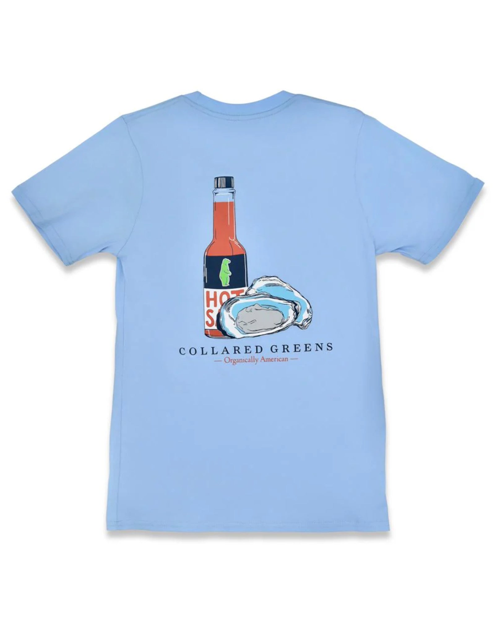 Oysters and Hot Sauce: Short Sleeve T-Shirt - Carolina
