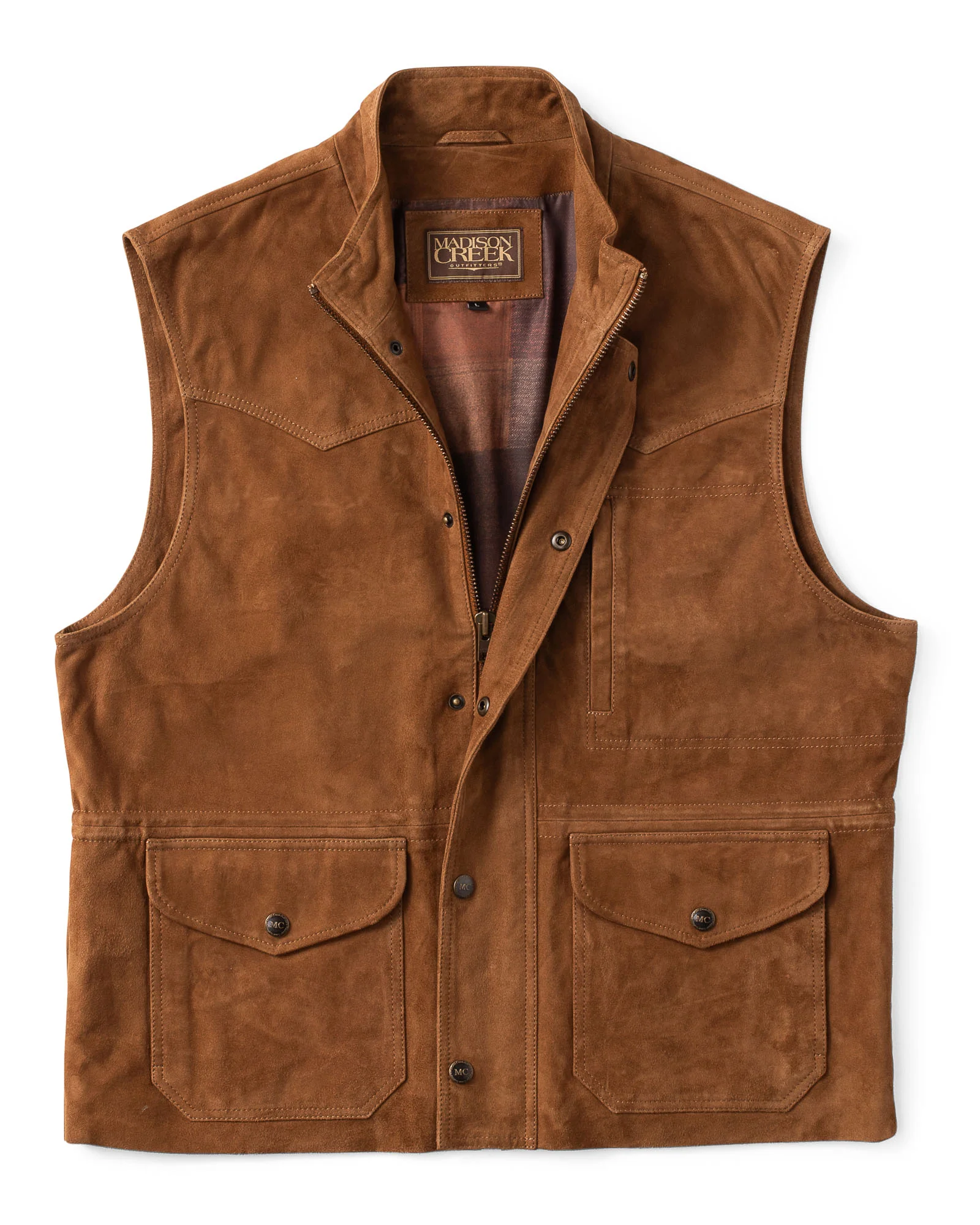 Madison Creek - Bandera Goat Suede Leather Vest