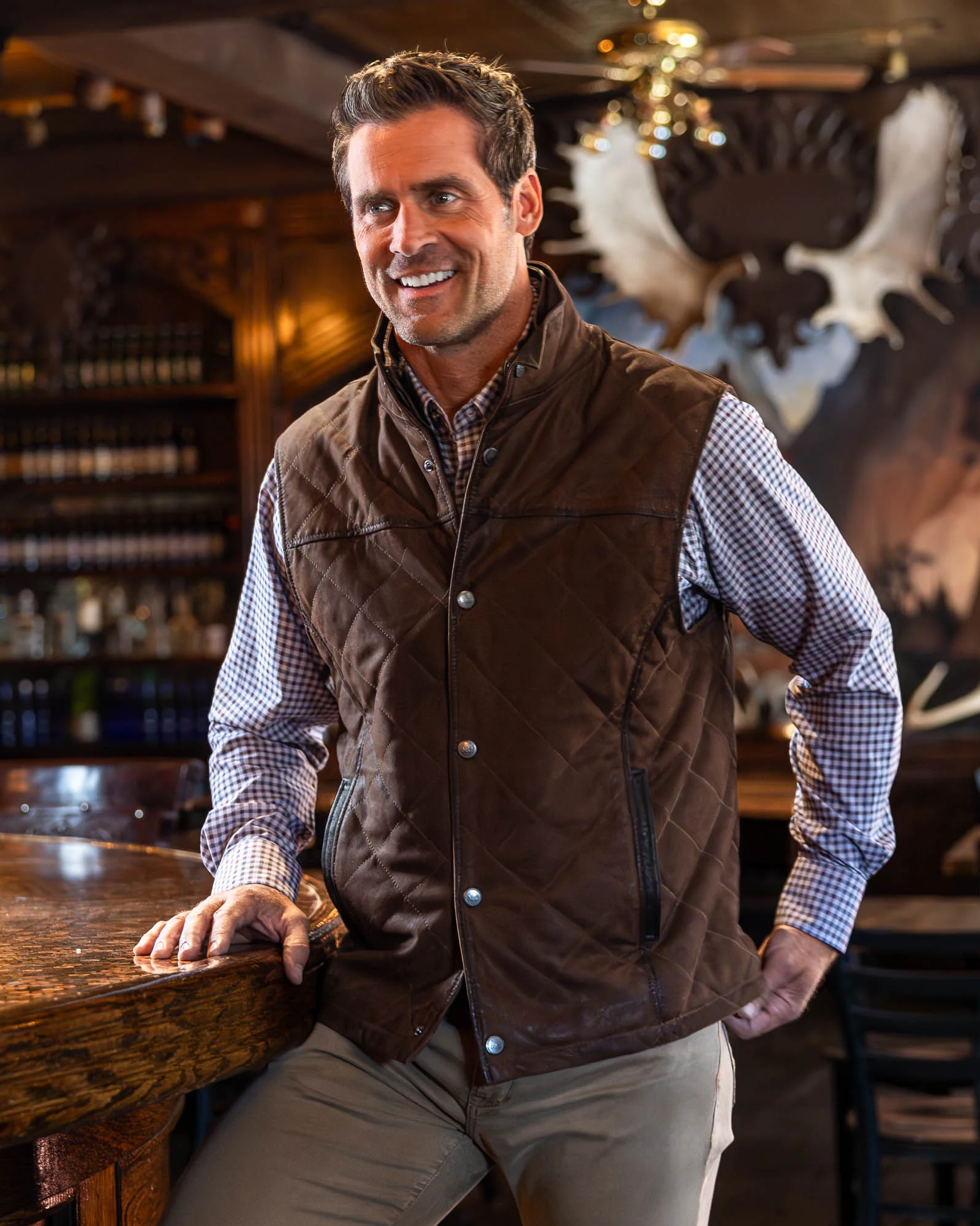 Madison Creek - Beaver Creek Waxed Goat Suede Vest