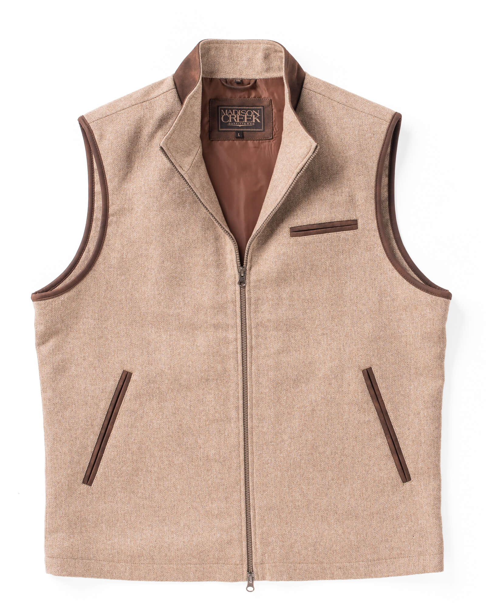 Mckinney Wool Blend Vest - Oatmeal
