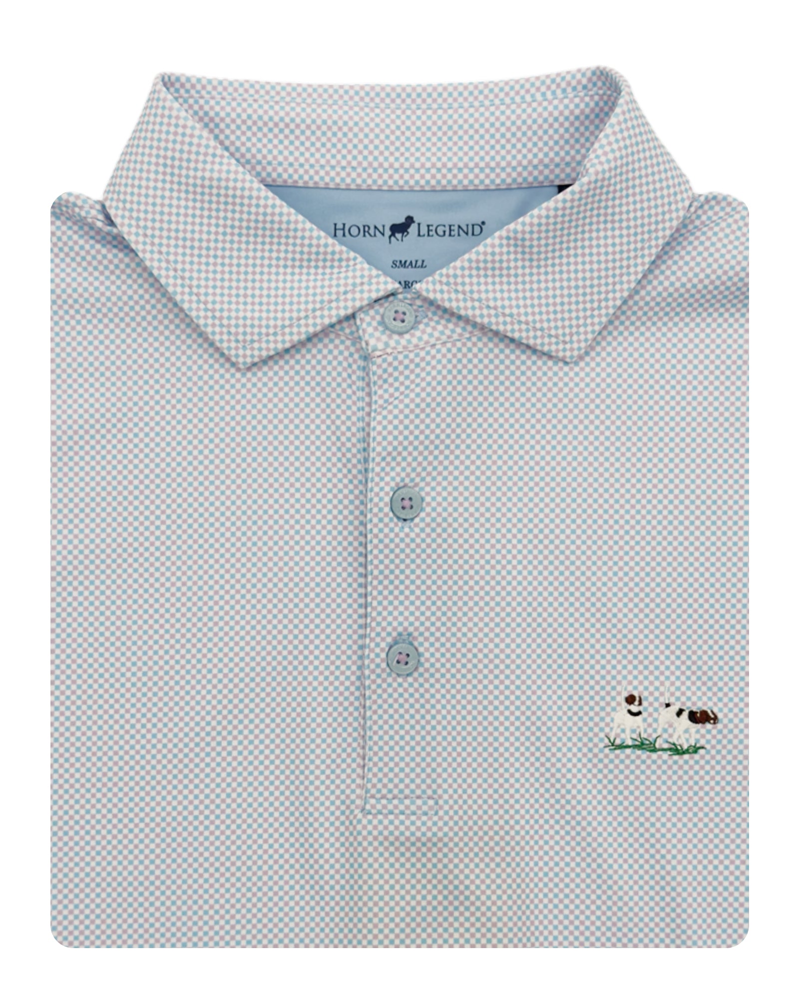 Private Label Performance Polo- Serenity/Lavender