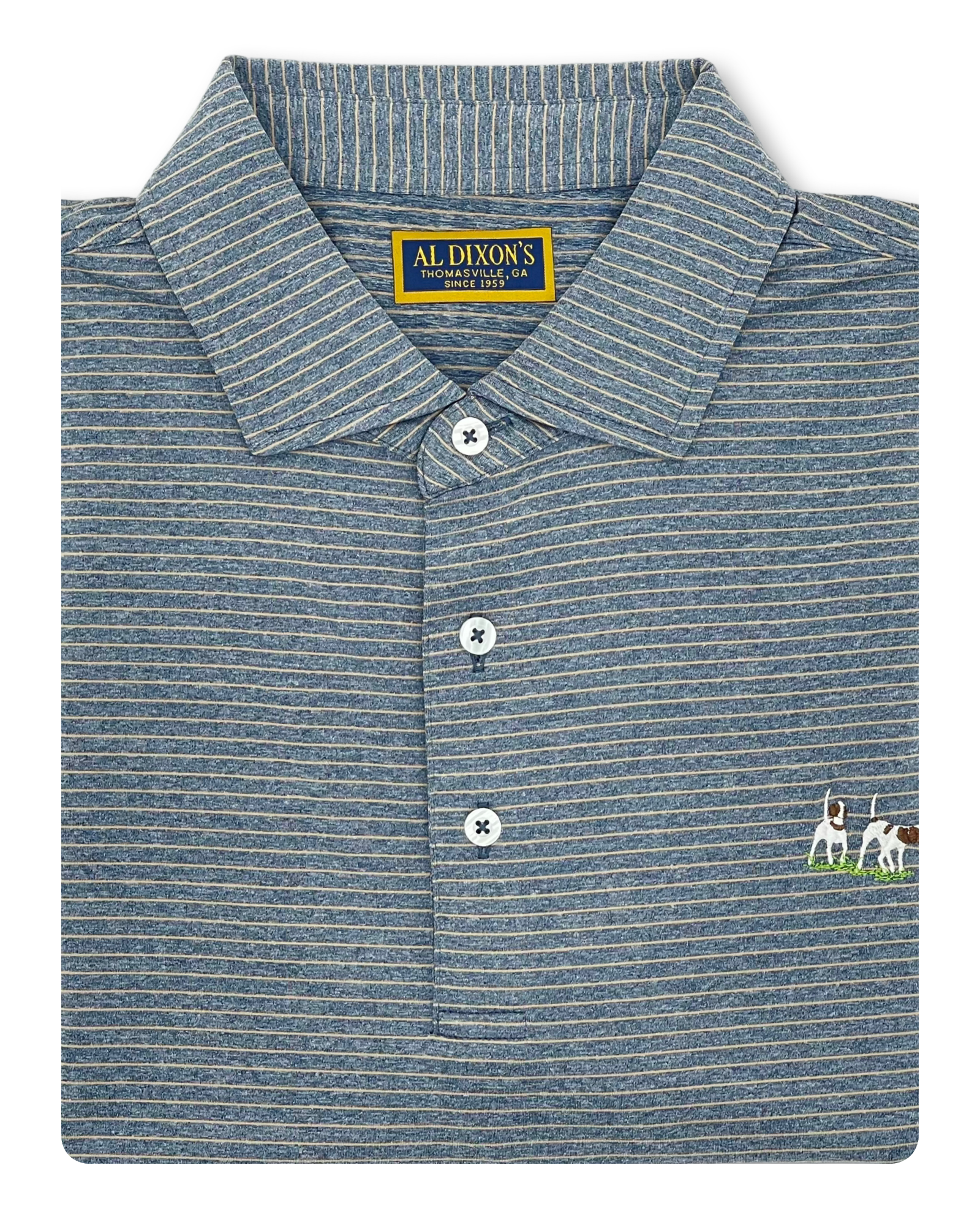 Private Label Polo - Mélange Navy/Khaki