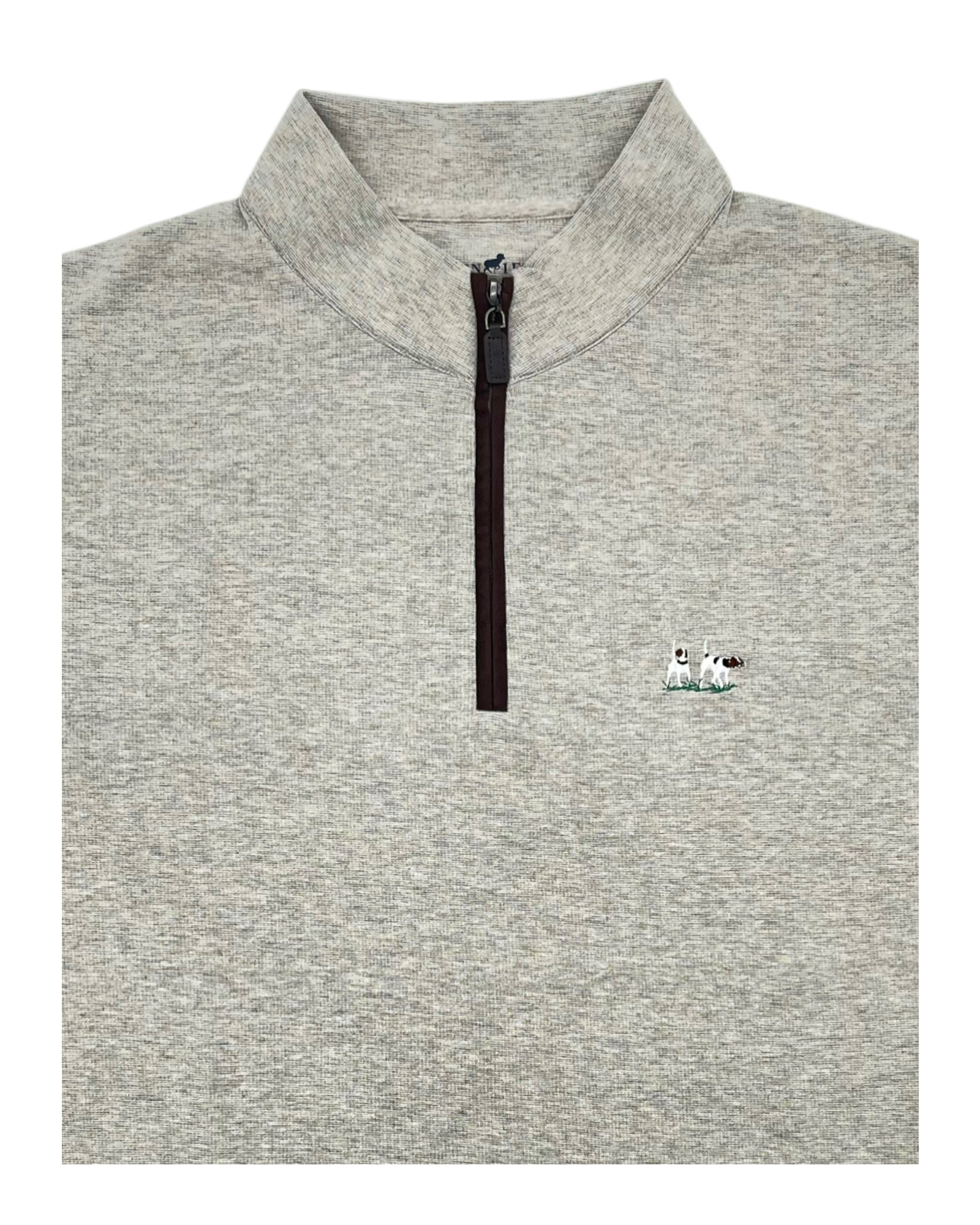 Private Label Suede Quarter Zip Pullover - Bark