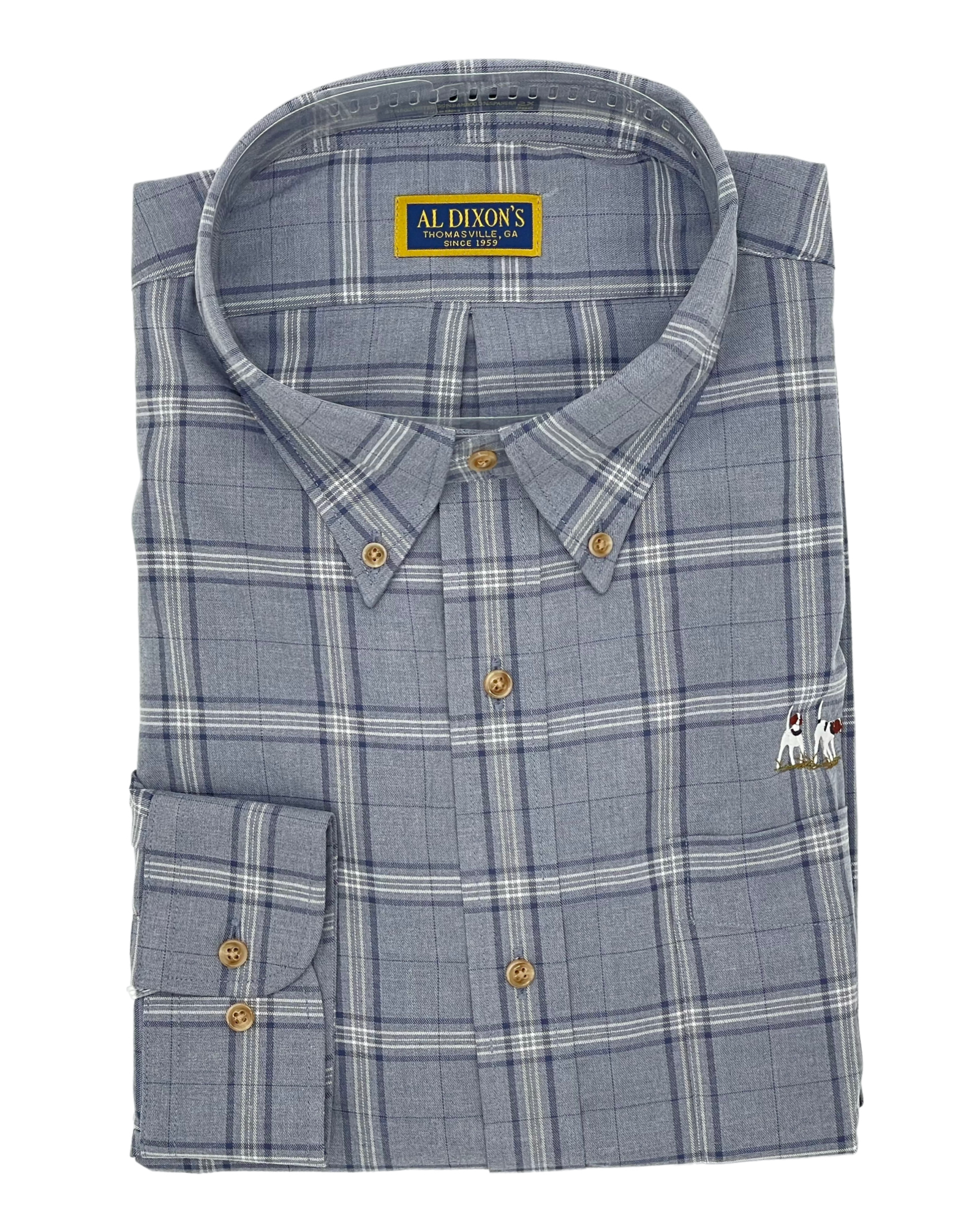 Private Label Button Down - Coastal Plaid
