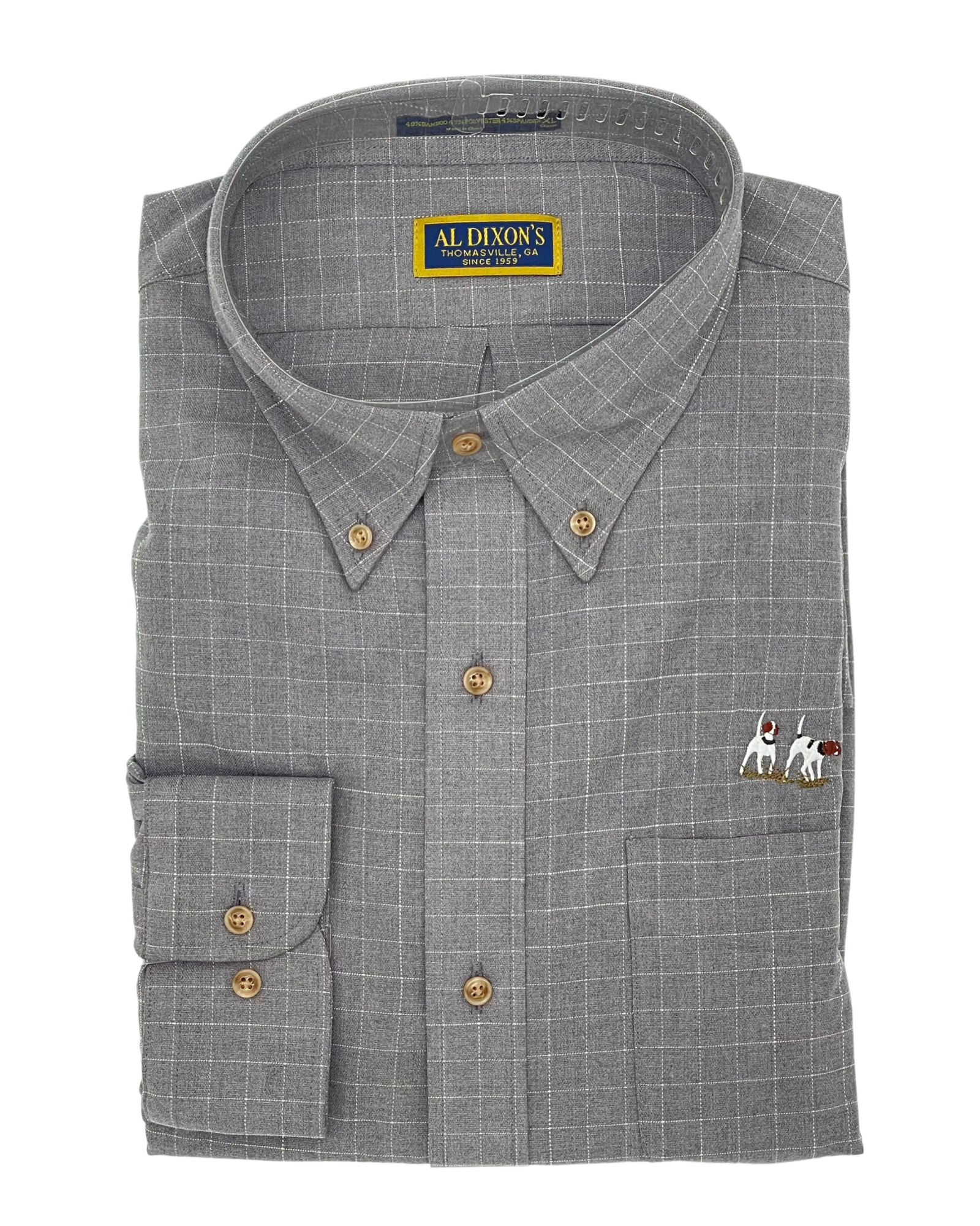 Private Label Button Down - Midnight Windowpane