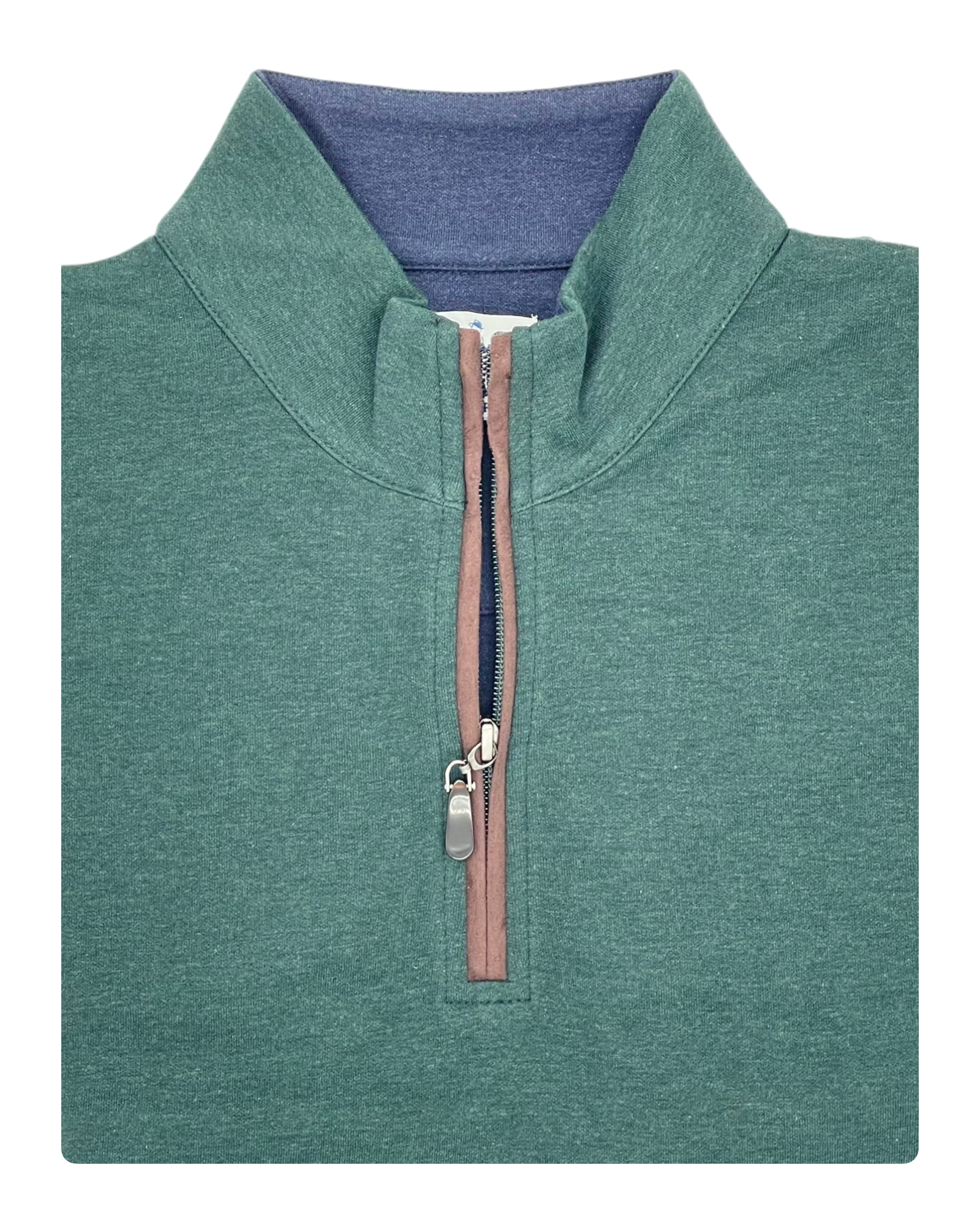 Sharp Lad- Brewster Quarter Zip- Hunter Heather
