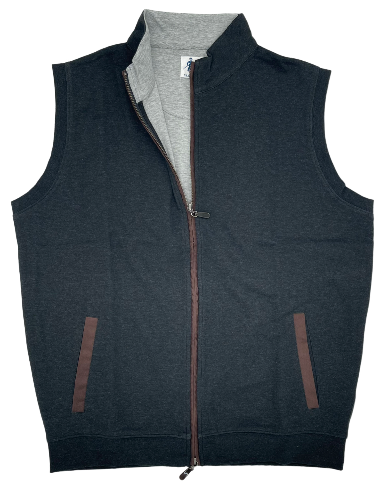 Sharp Lad- Smallwood Vest- Coal Heather