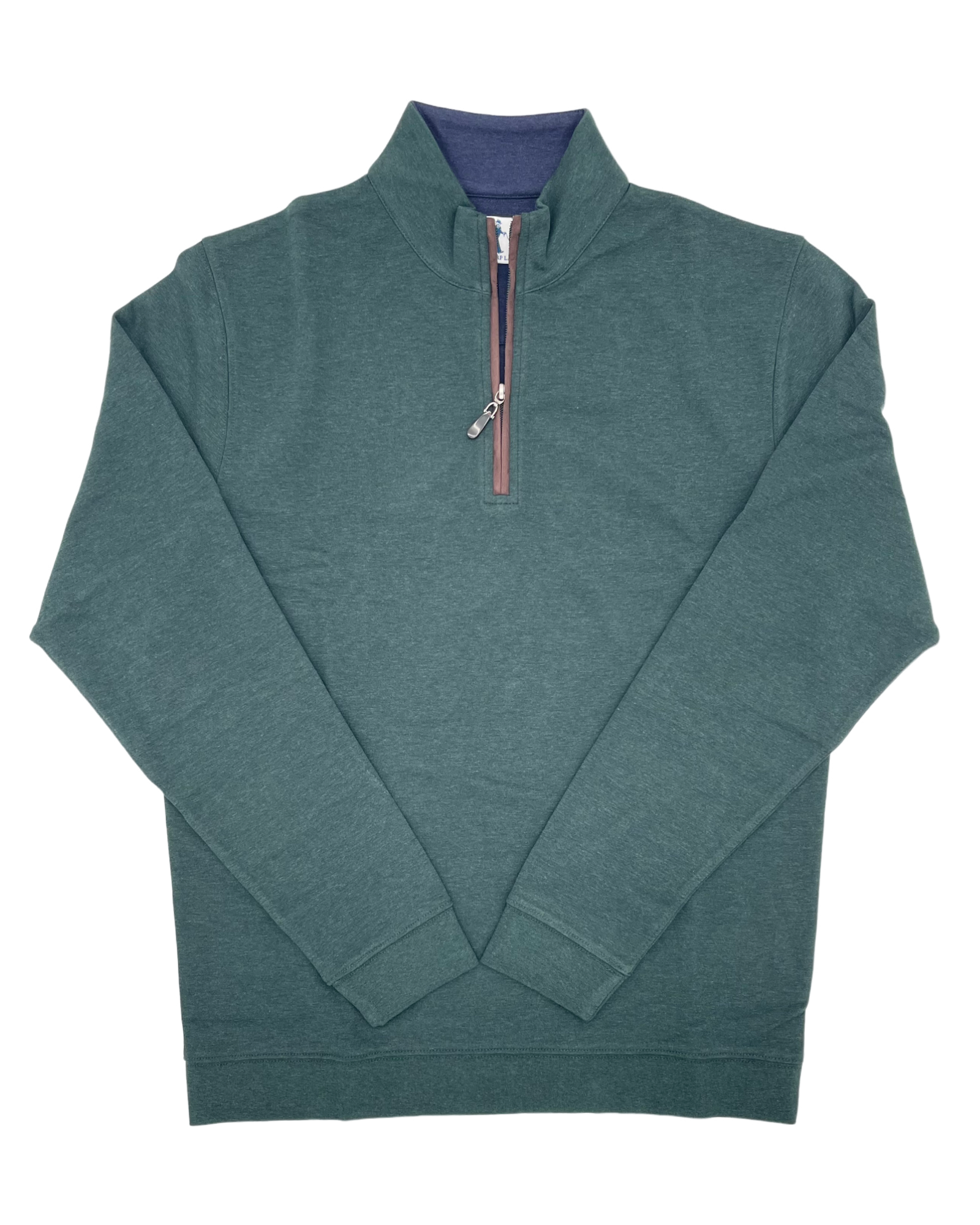 Sharp Lad- Brewster Quarter Zip- Hunter Heather