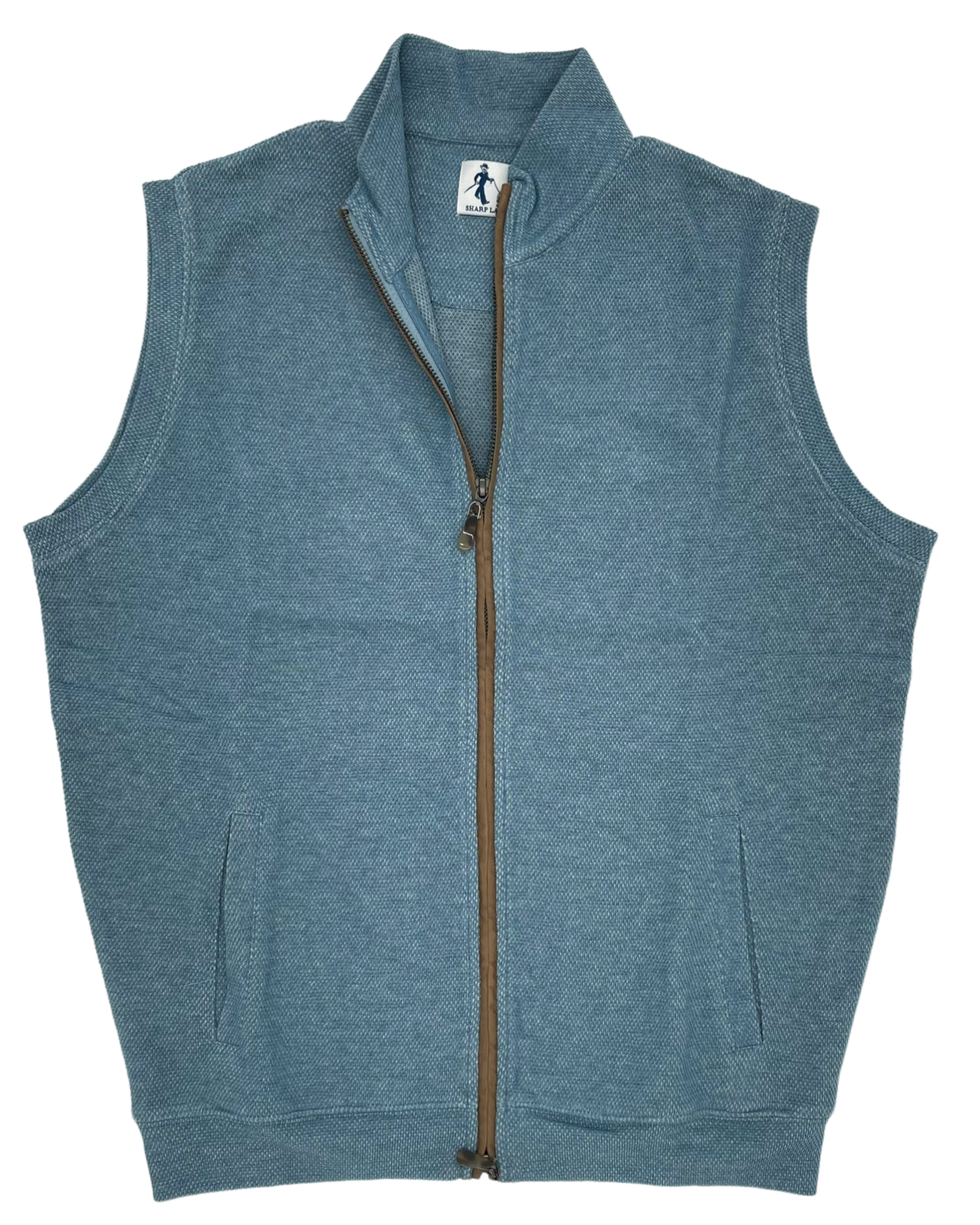 Sharp Lad- Pattani Vest - Slate Blue Heather