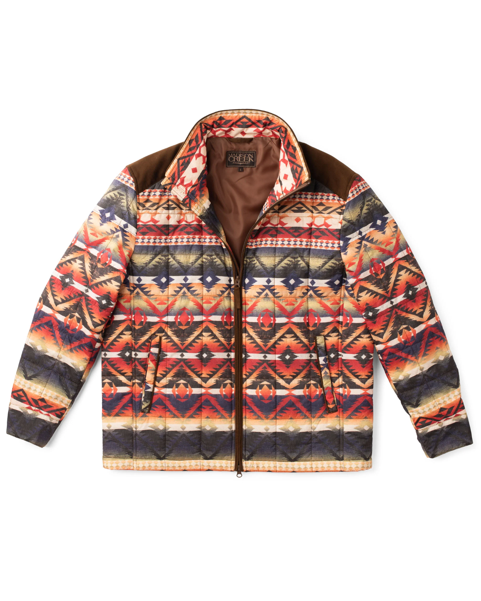 Shelby Aztec Print Quilted Nylon Jacket