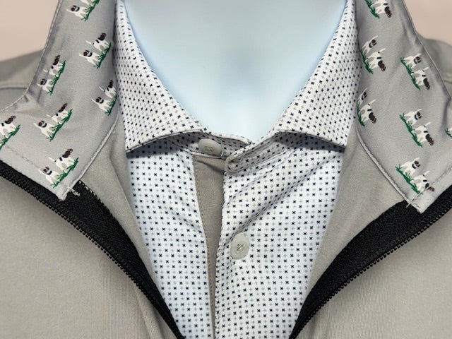 Private Label Performance 1/4 Zip Vest - Grey