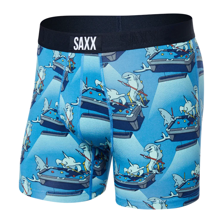 Underwear-Saxx-Ultra Soft Boxer Brief Fly-Pool Shark Pool-Blue – Al Dixon  Men's Wear