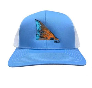 Hats-Hooked and Loaded-Red's Fin Blue and White