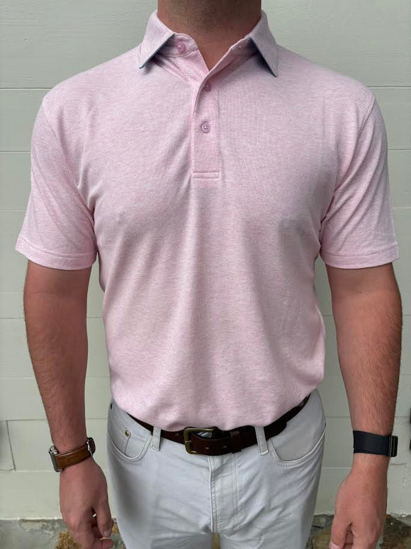 Sharp Lad- Pale Pink Heather-Polo