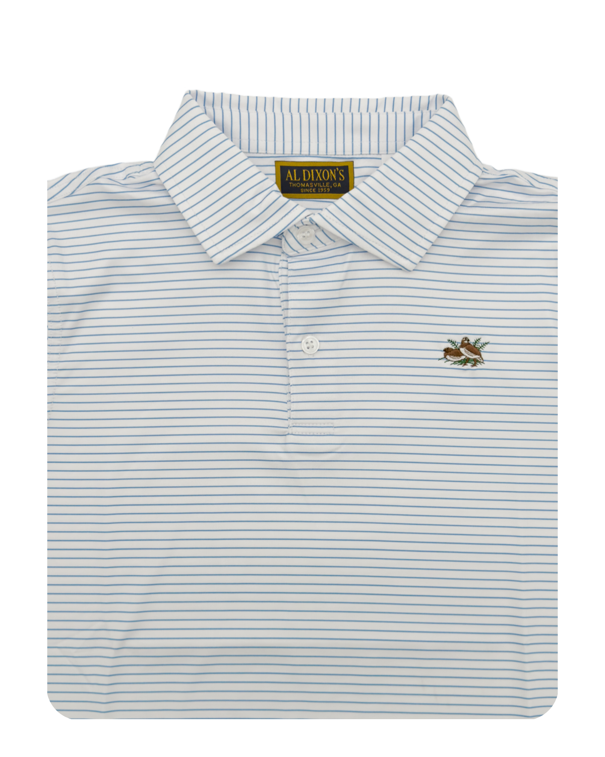 Private Label Performance Youth Polo - White/Sky