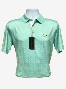 Al Dixon Performance Polo-Palm & White