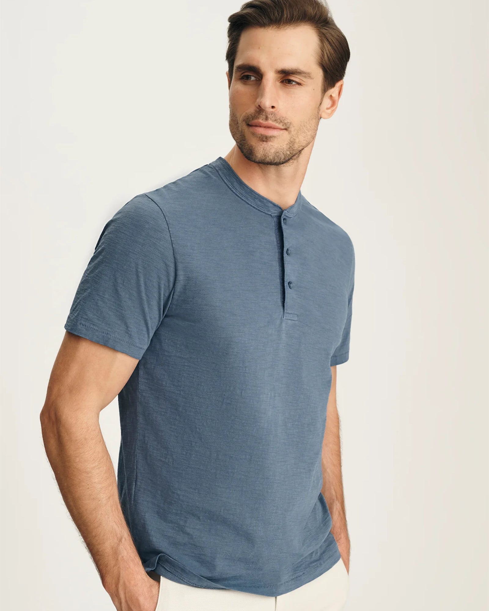 34 Heritage Slub Short Sleeve Henley