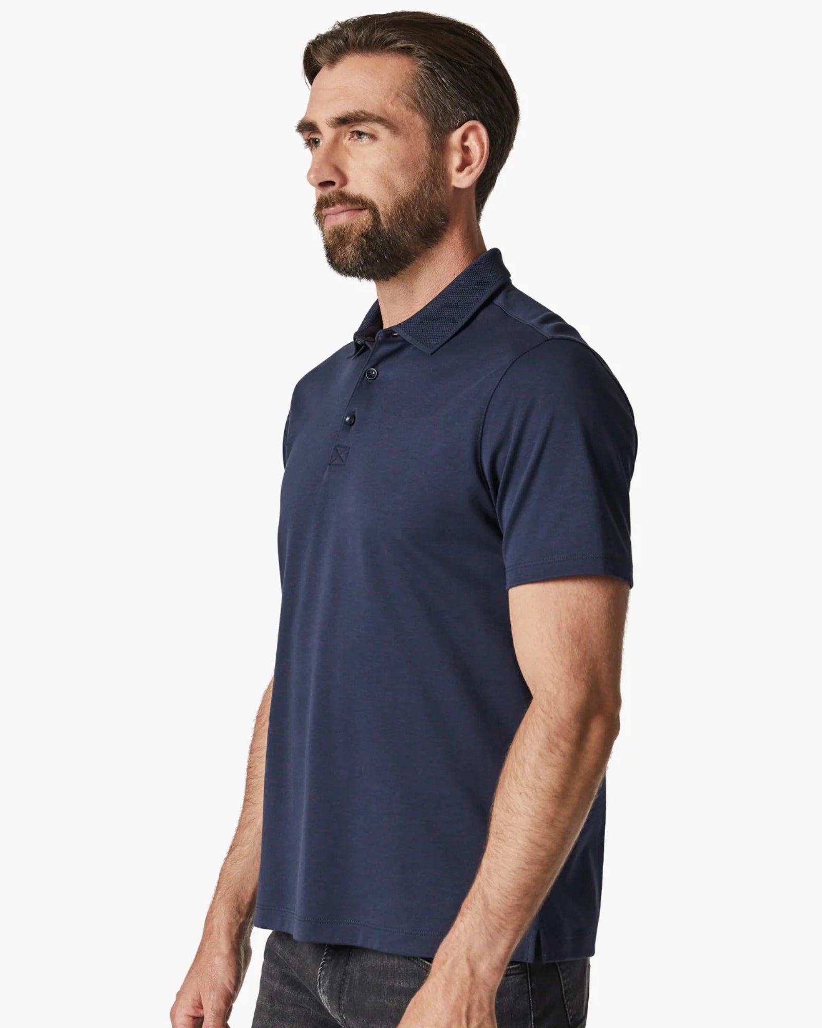 34 Heritage - Navy Polo T-Shirt