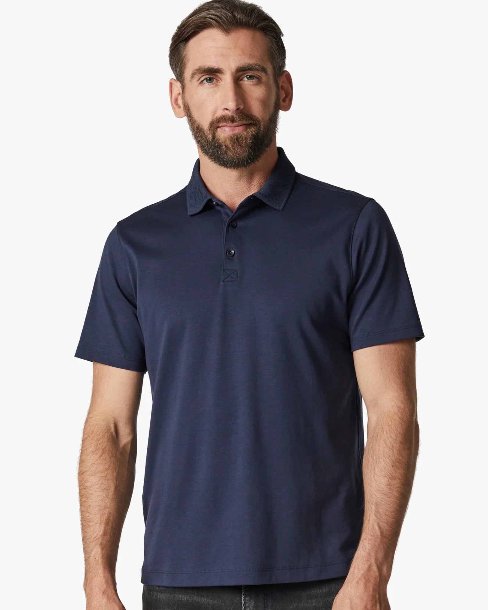 34 Heritage - Navy Polo T-Shirt