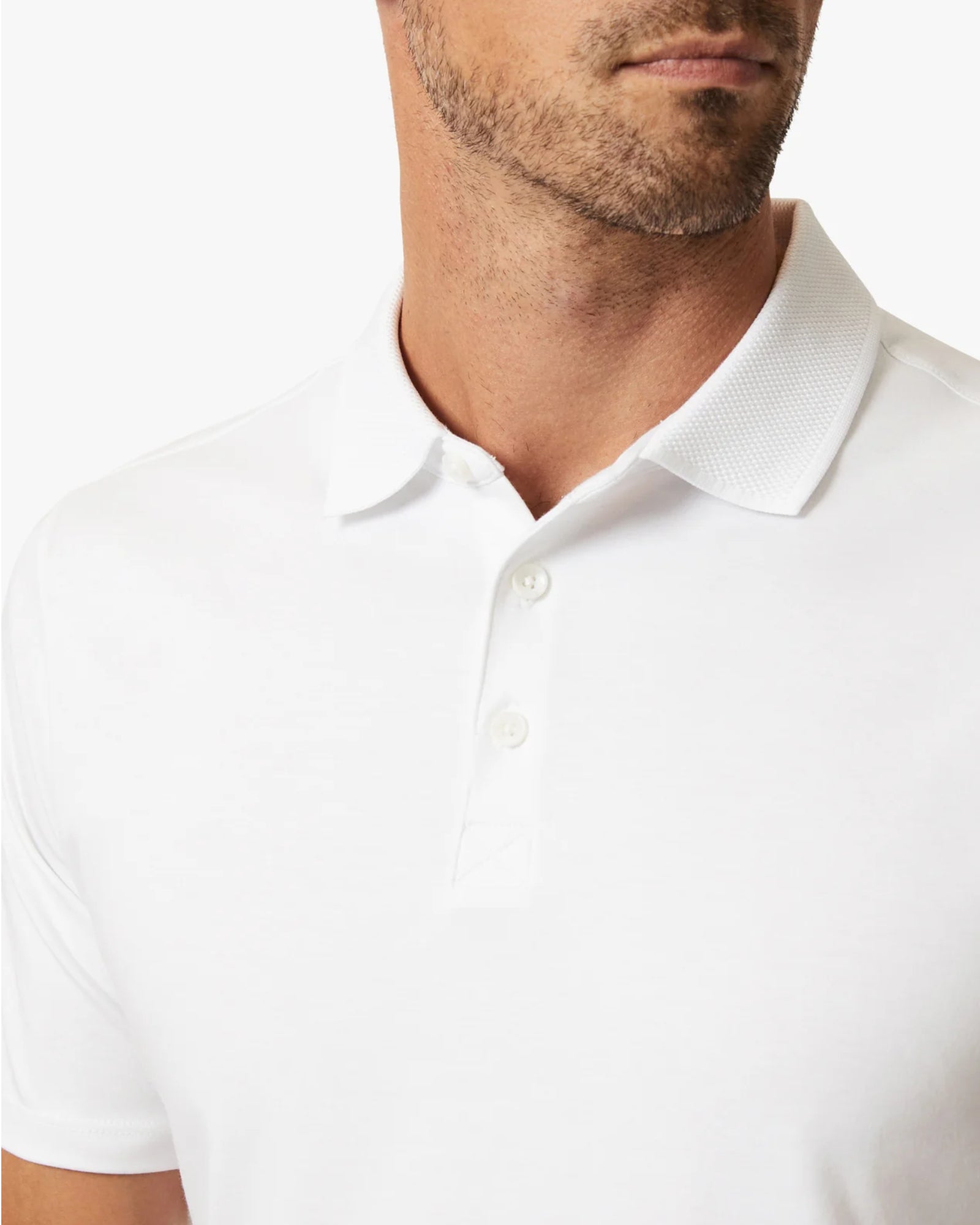 34 Heritage - White Polo T-Shirt